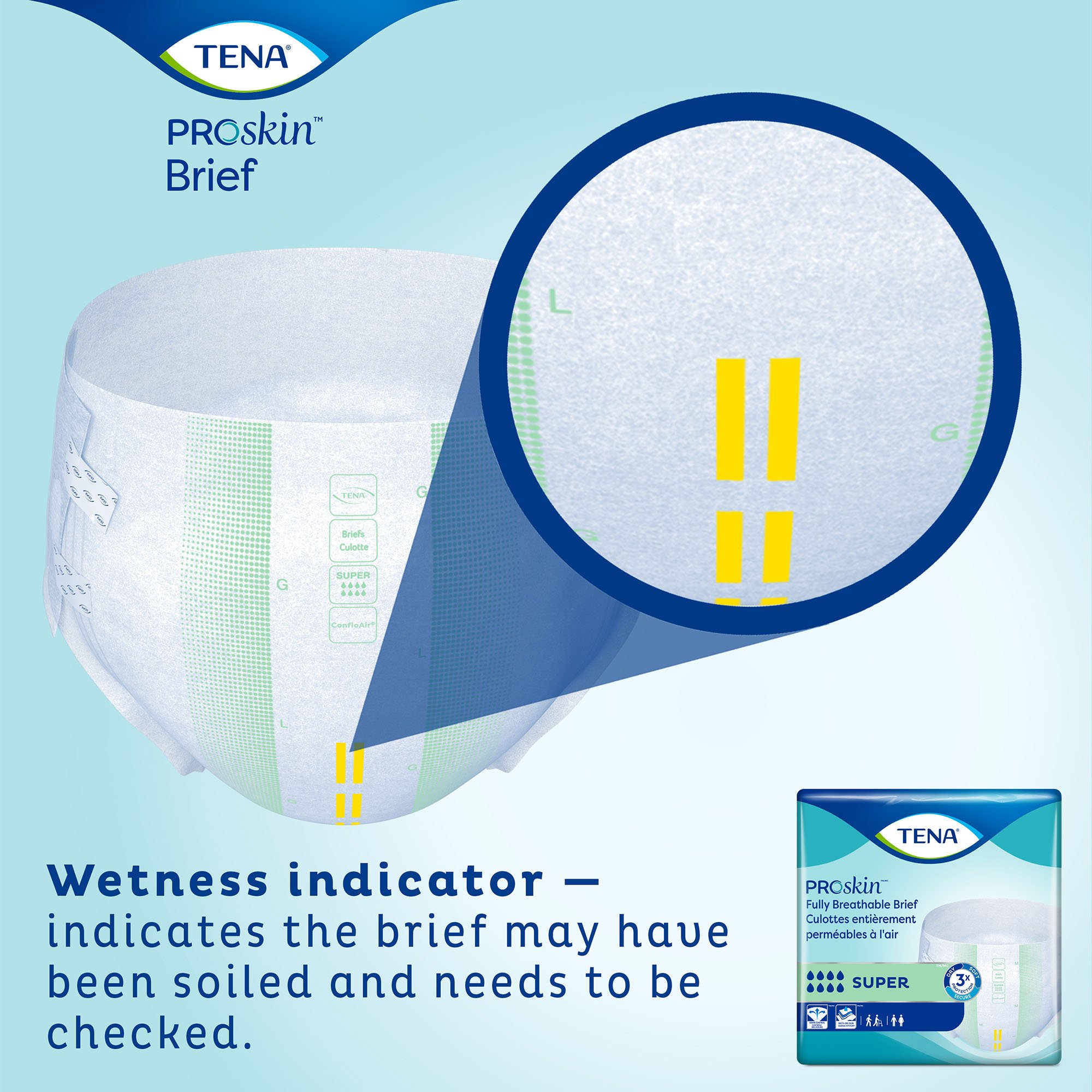 TENA Super Adult Heavy-Absorbent Incontinence Brief, Medium - Image 10