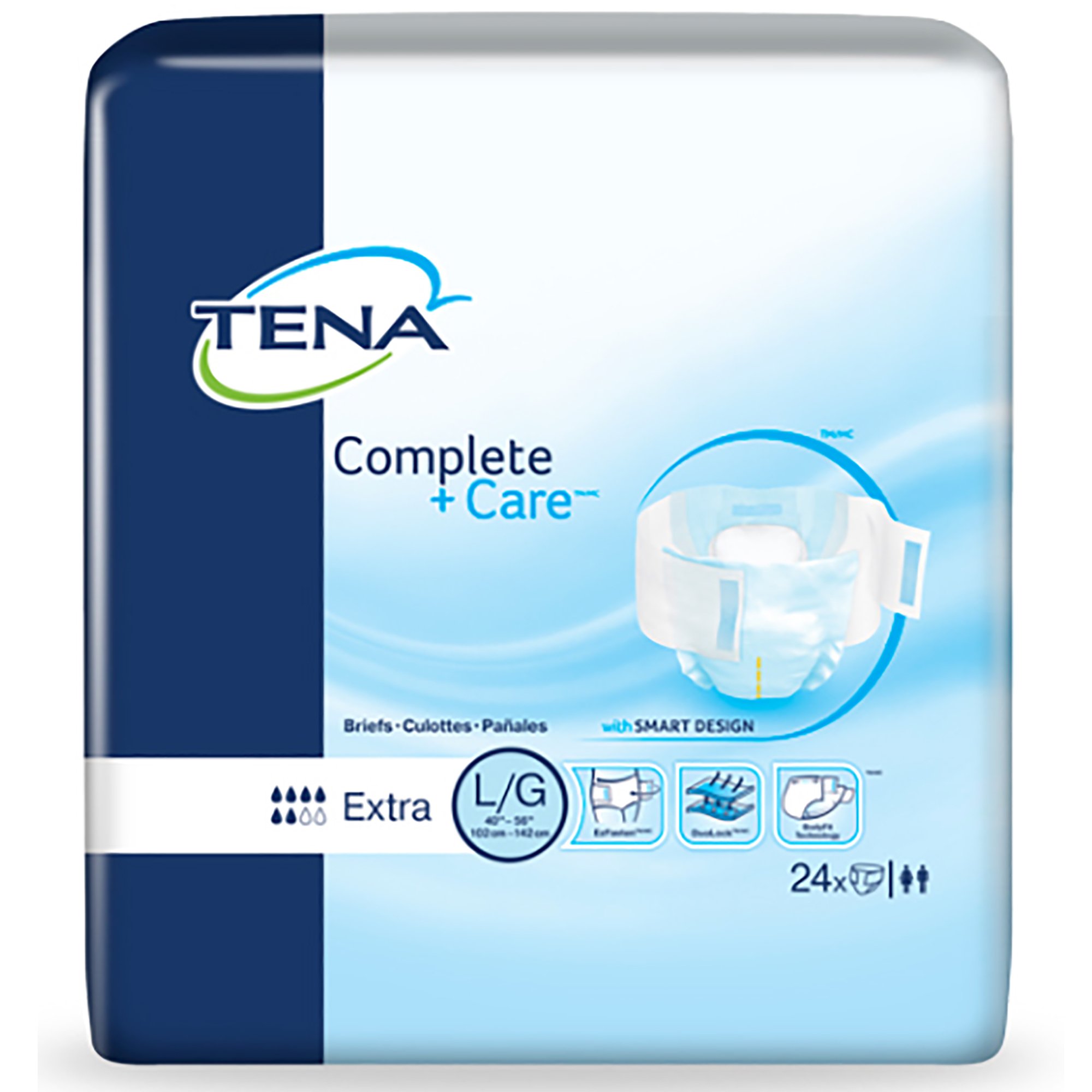 Tena® Complete +Care™ Extra Incontinence Brief, Large - Image 4