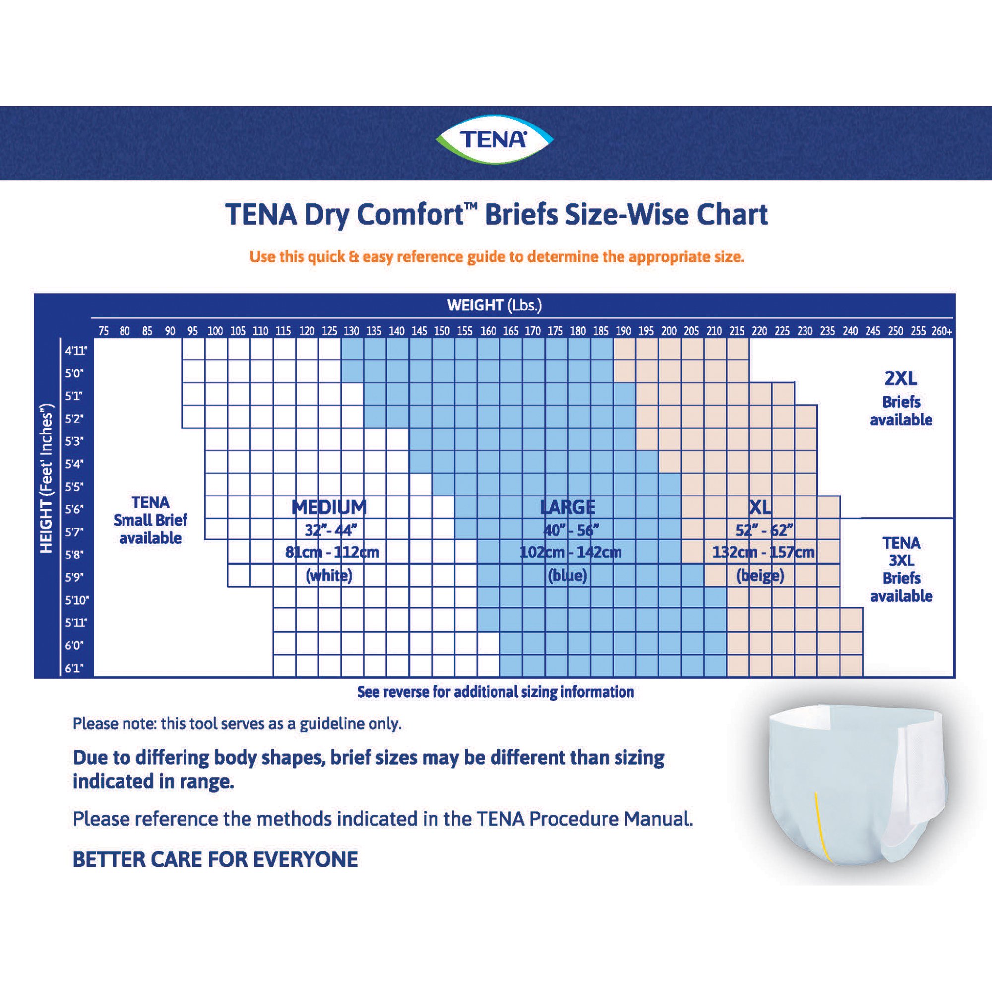 Tena® Dry Comfort™ Briefs with Curvdefence™, Large, 40 - 56 Inch, Five Drops - Image 2