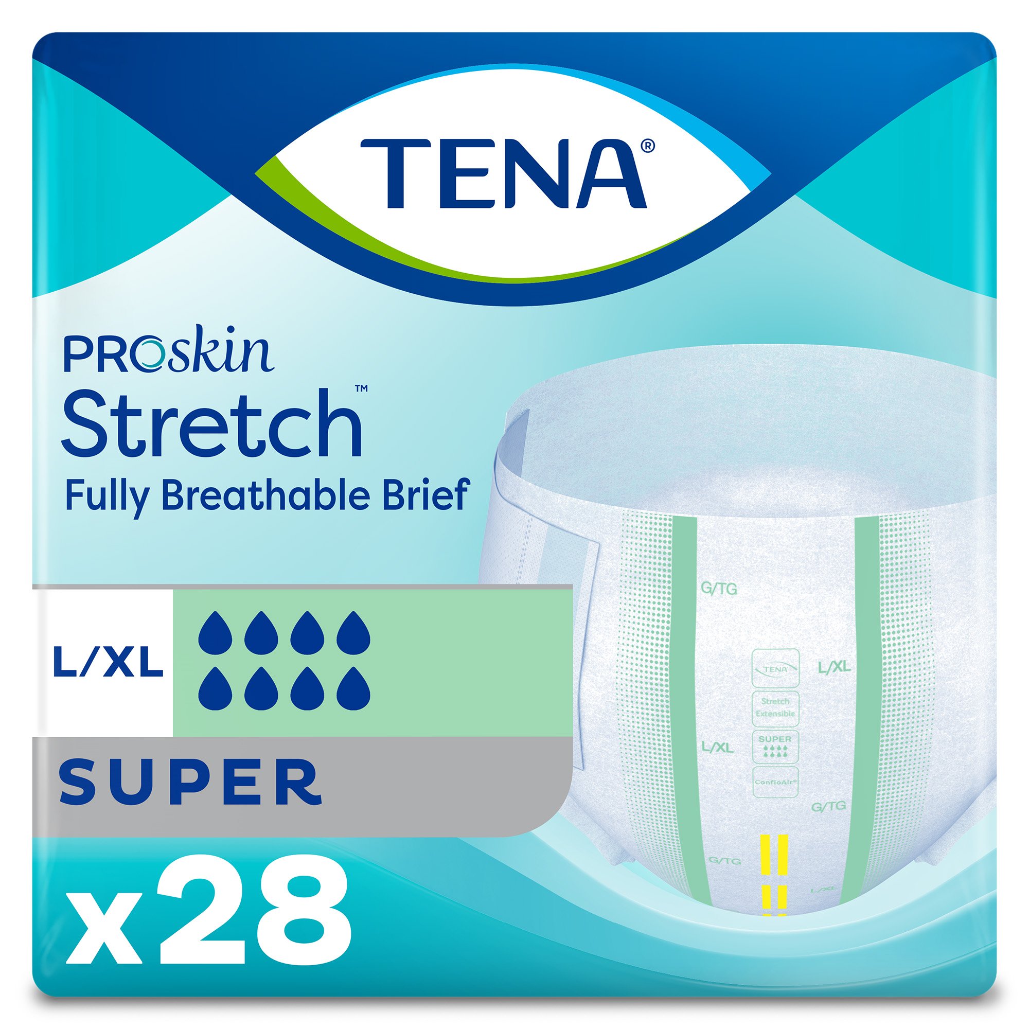 Tena® ProSkin Stretch™ Super Incontinence Brief, Large / Extra Large