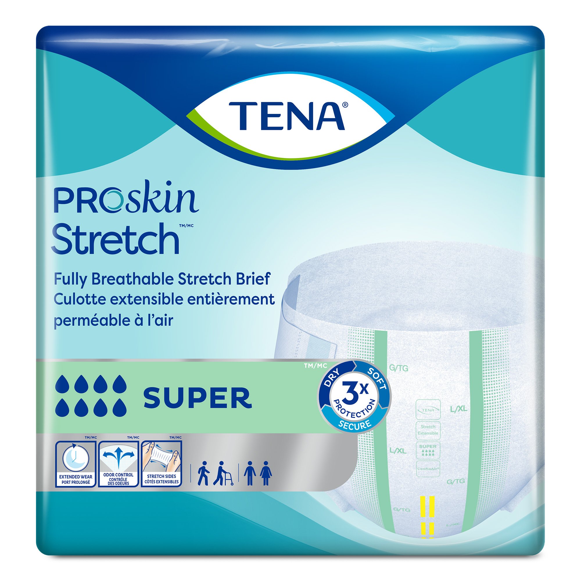 Tena® ProSkin Stretch™ Super Incontinence Brief, Large / Extra Large - Image 2