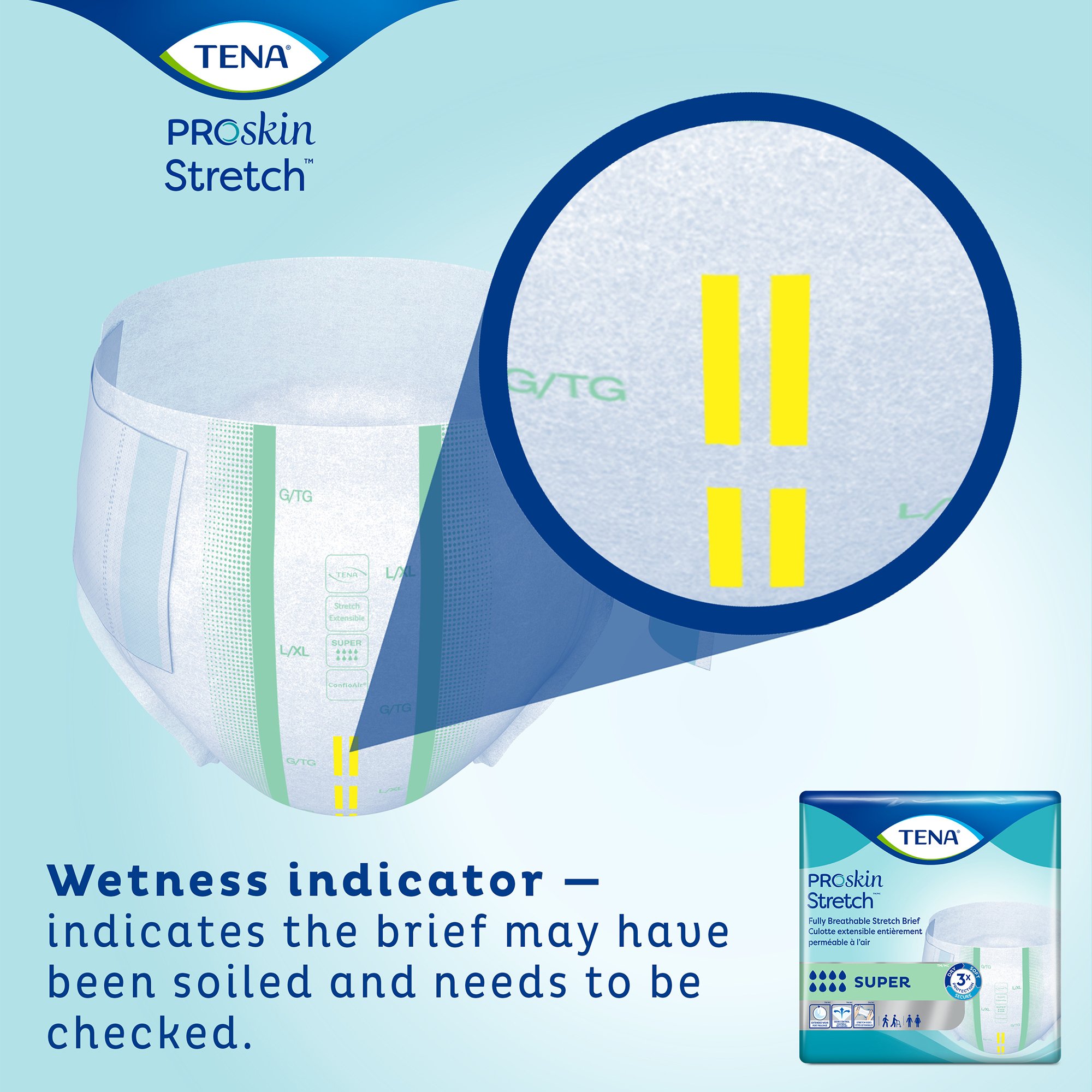 Tena® ProSkin Stretch™ Super Incontinence Brief, Medium - Image 10