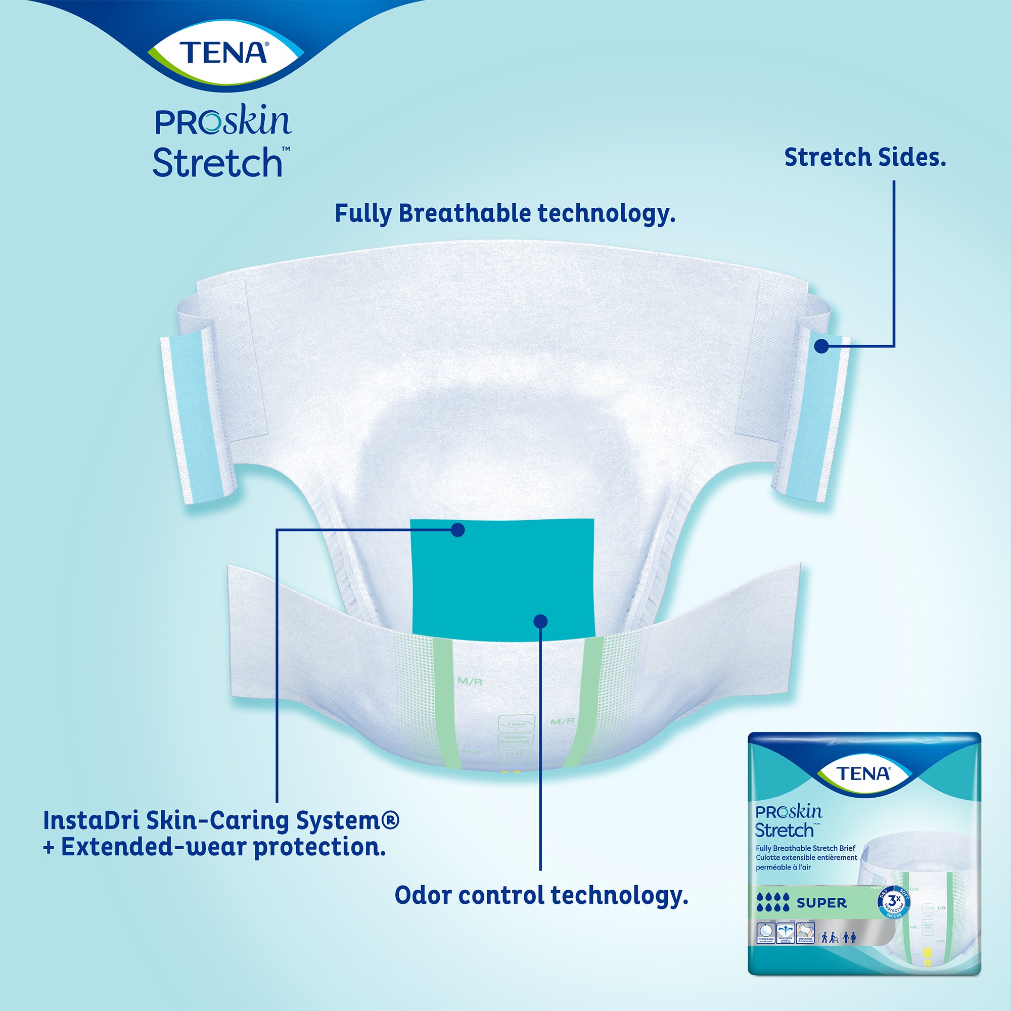 Tena® ProSkin Stretch™ Super Incontinence Brief, Medium - Image 7
