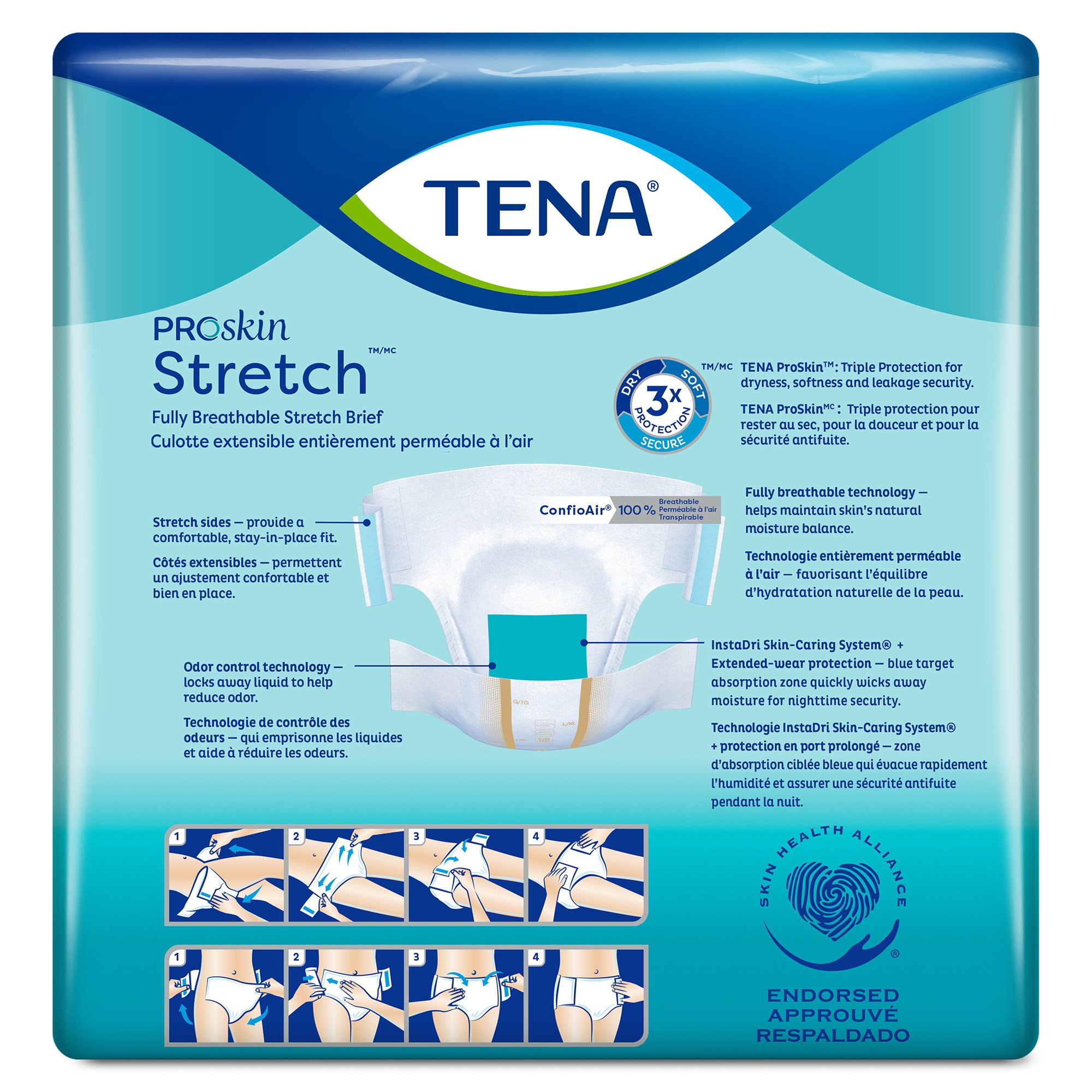 Tena® ProSkin Stretch™ Ultra Incontinence Brief, Large / Extra Large - Image 3