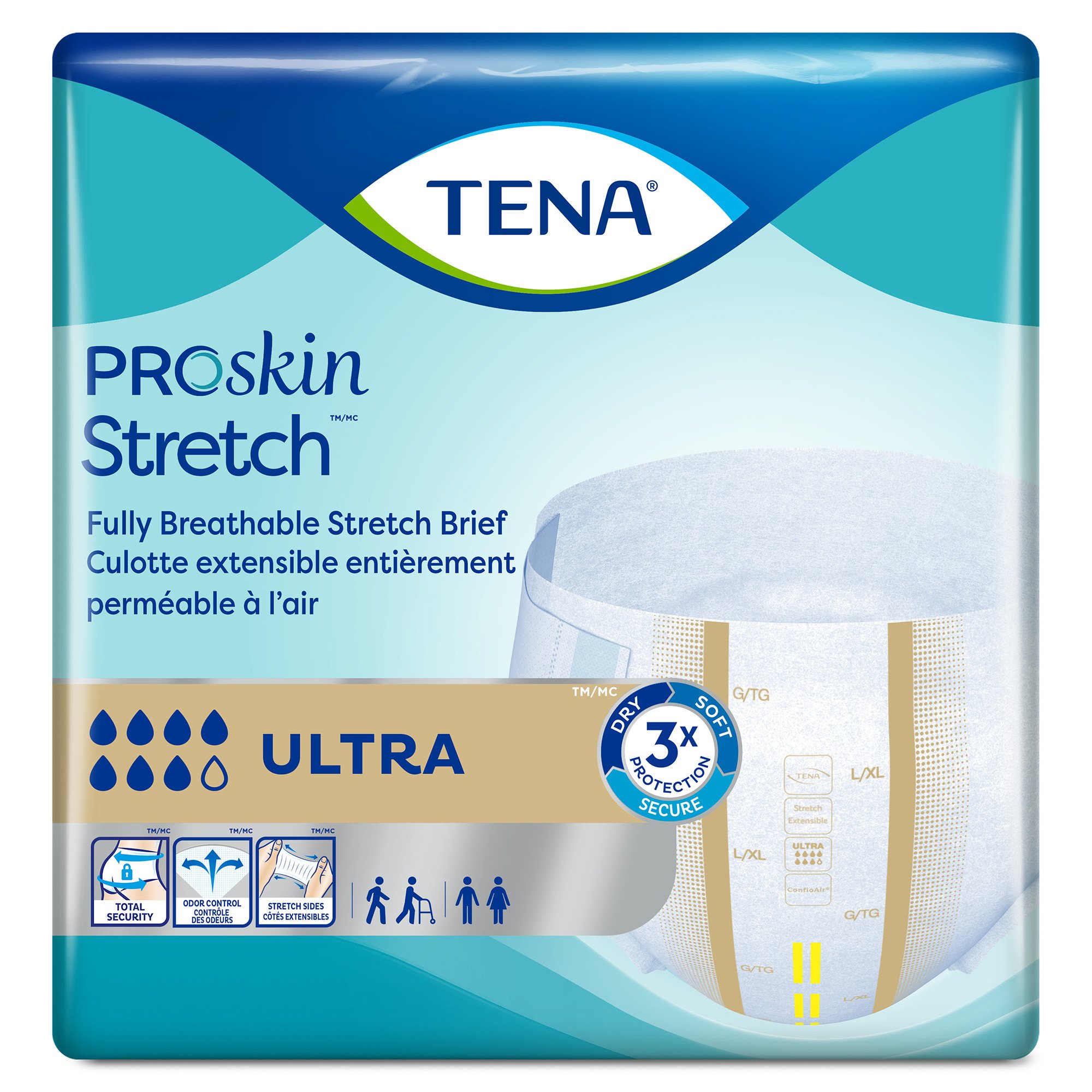 Tena® ProSkin Stretch™ Ultra Incontinence Brief, Large / Extra Large - Image 2