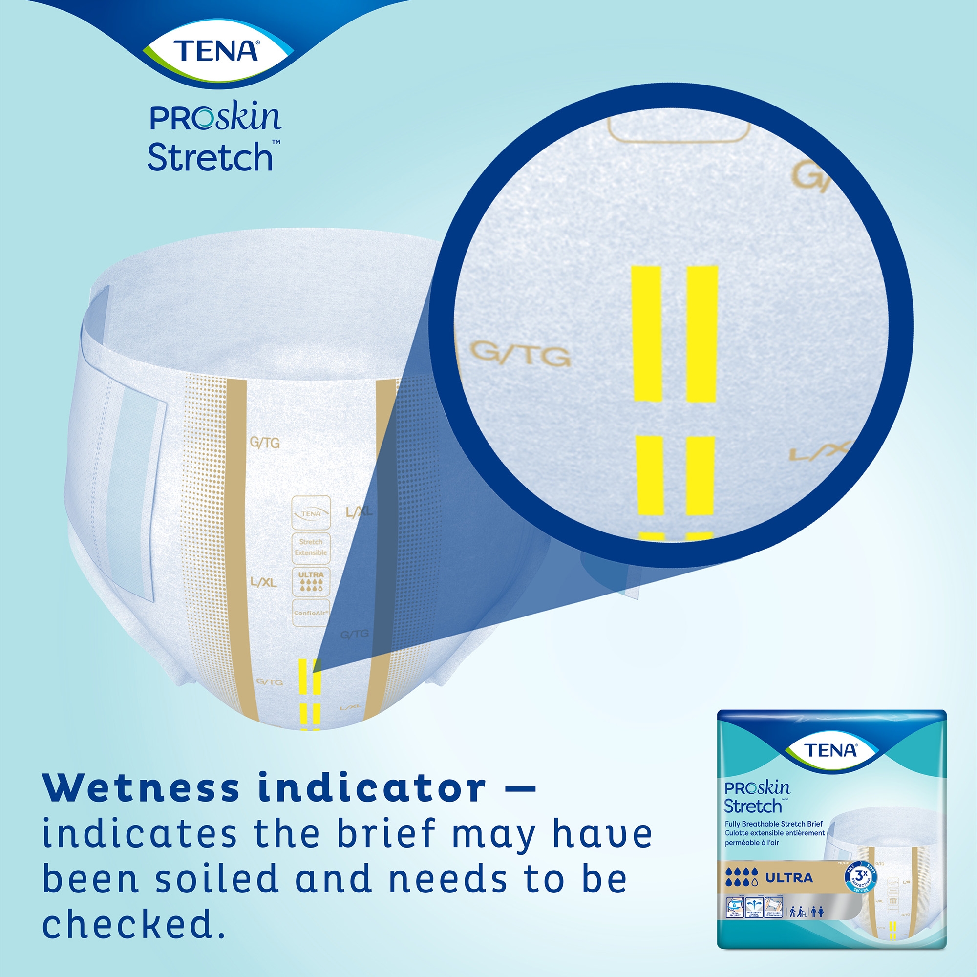Tena® ProSkin Stretch™ Ultra Incontinence Brief, Large / Extra Large - Image 10