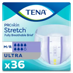 Tena® ProSkin Stretch™ Ultra Incontinence Brief, Medium