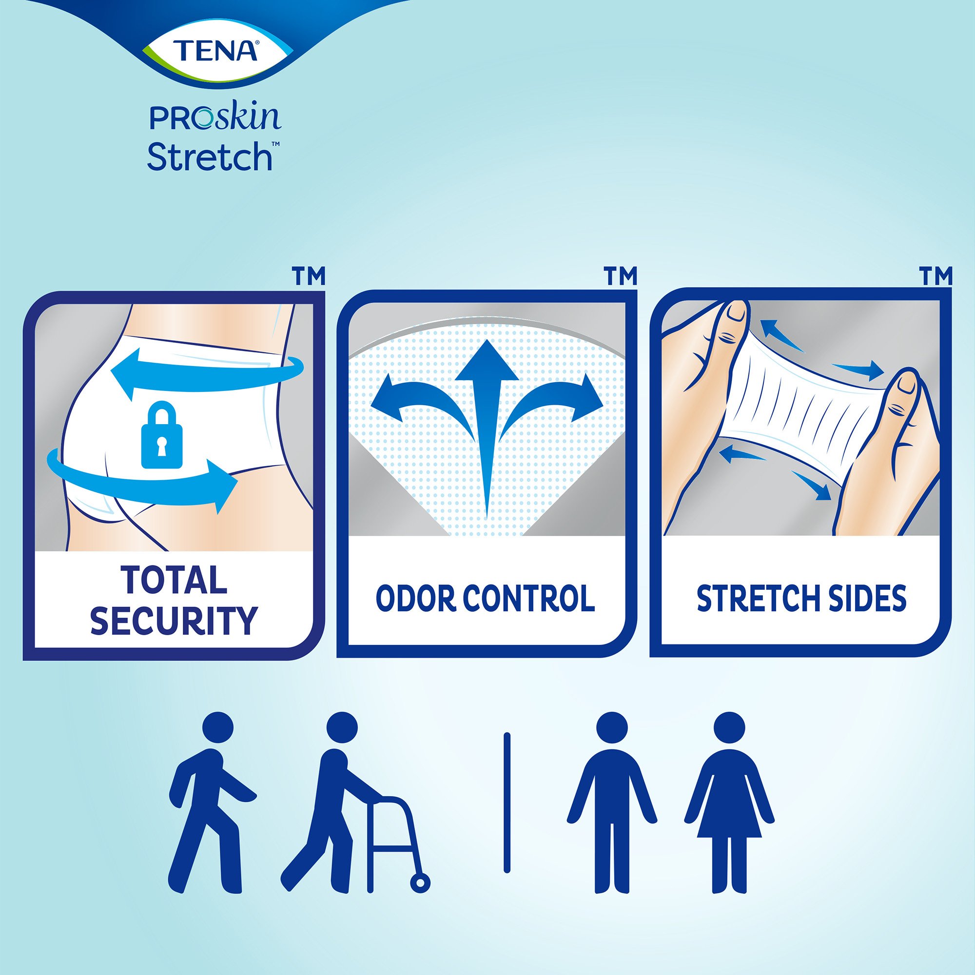 Tena® ProSkin Stretch™ Ultra Incontinence Brief, Medium - Image 3