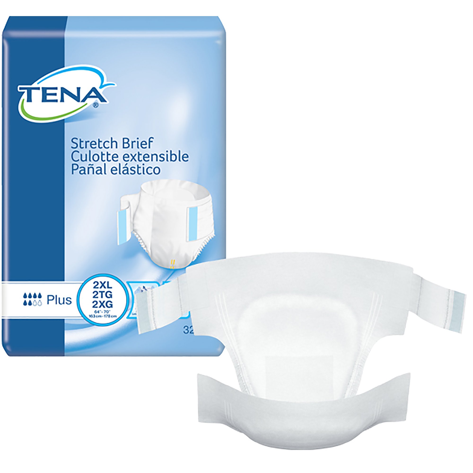 Tena® Stretch™ Plus Incontinence Brief, 2X-Large