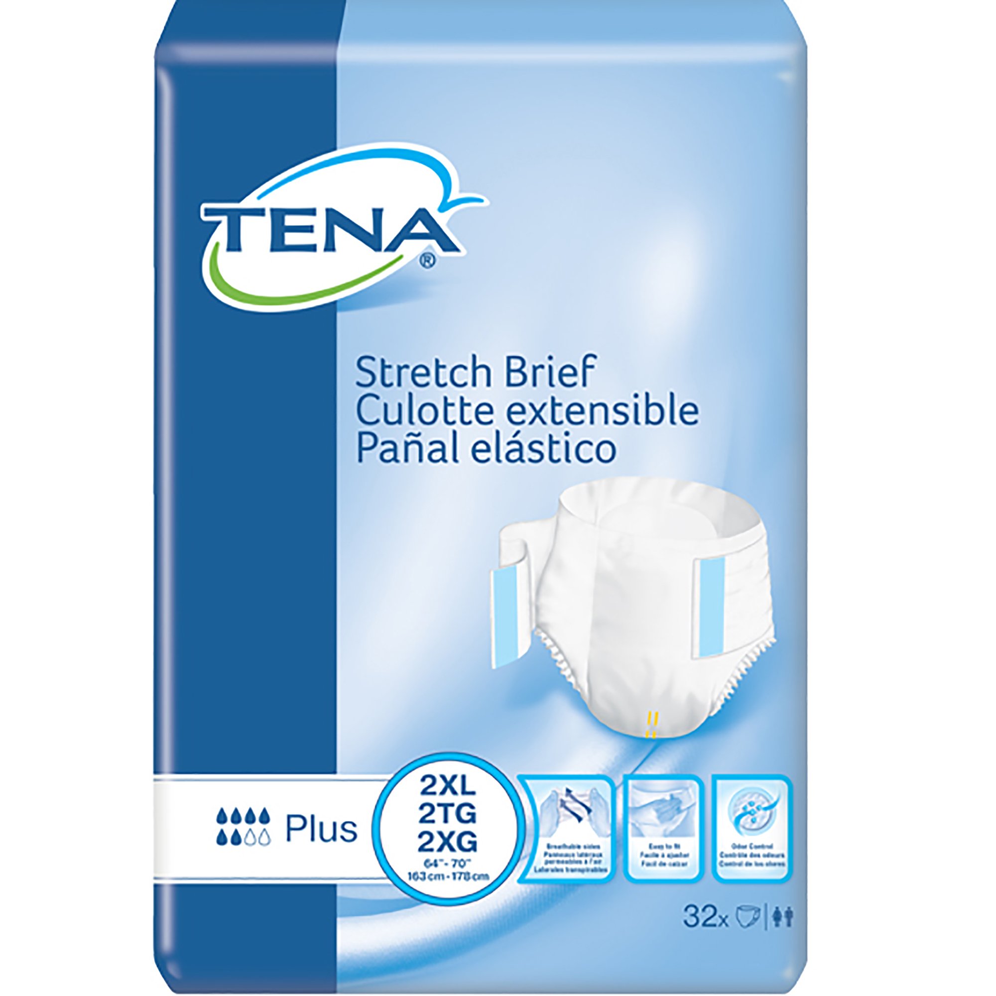 Tena® Stretch™ Plus Incontinence Brief, 2X-Large - Image 2