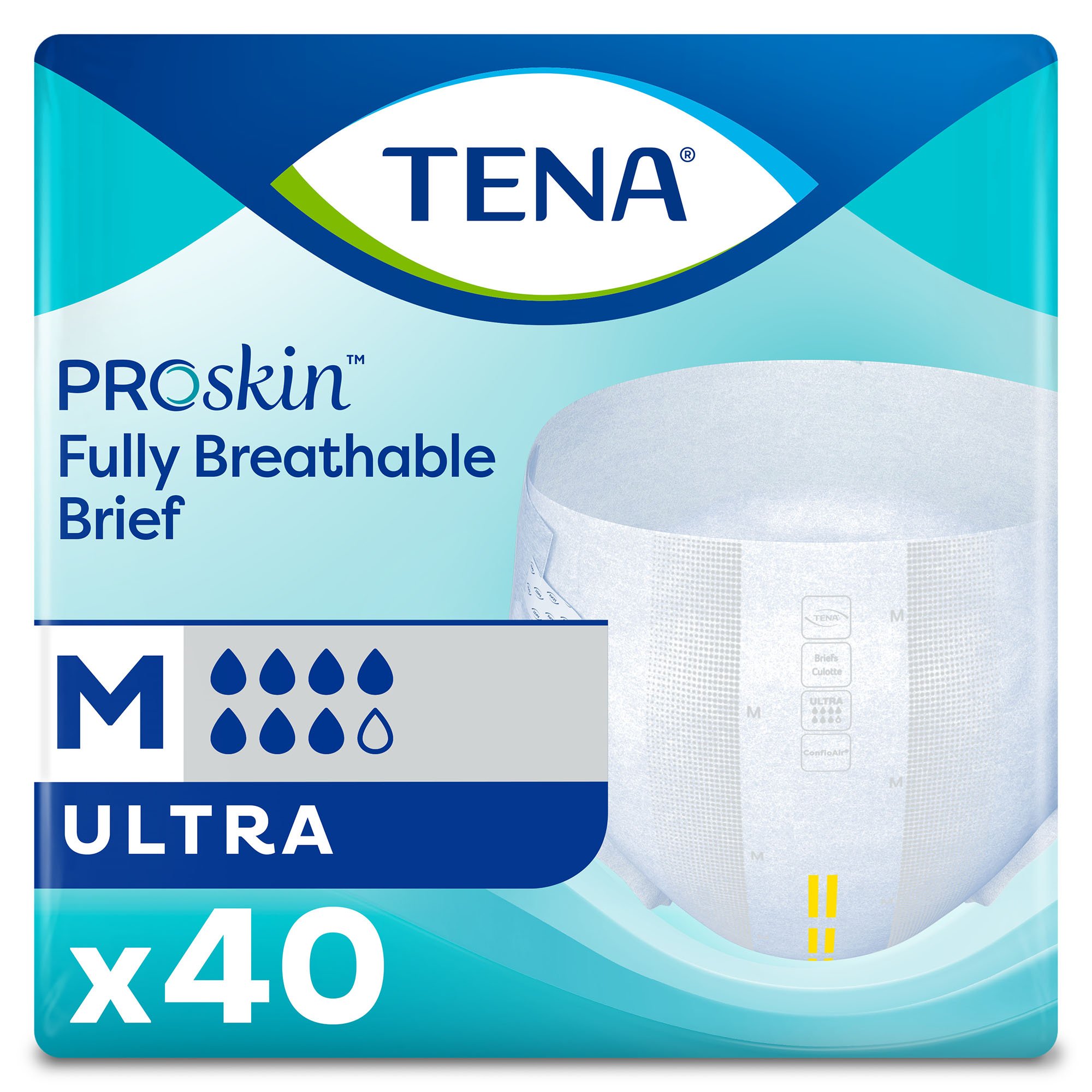 Tena® Ultra Incontinence Brief, Medium - Image 2
