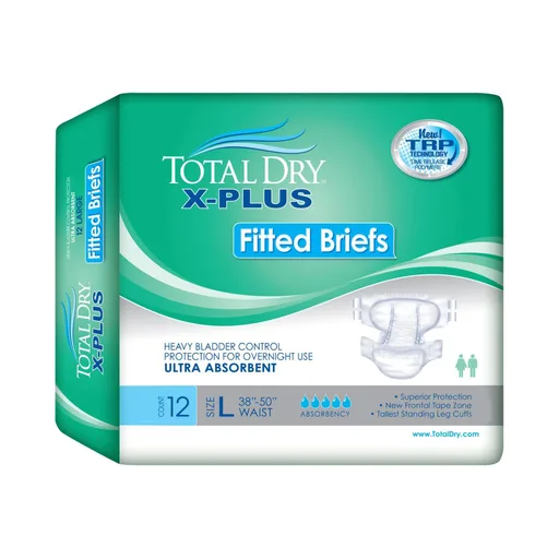 Total Dry™ X-Plus Ultra Absorbent Incontinence Brief, Large
