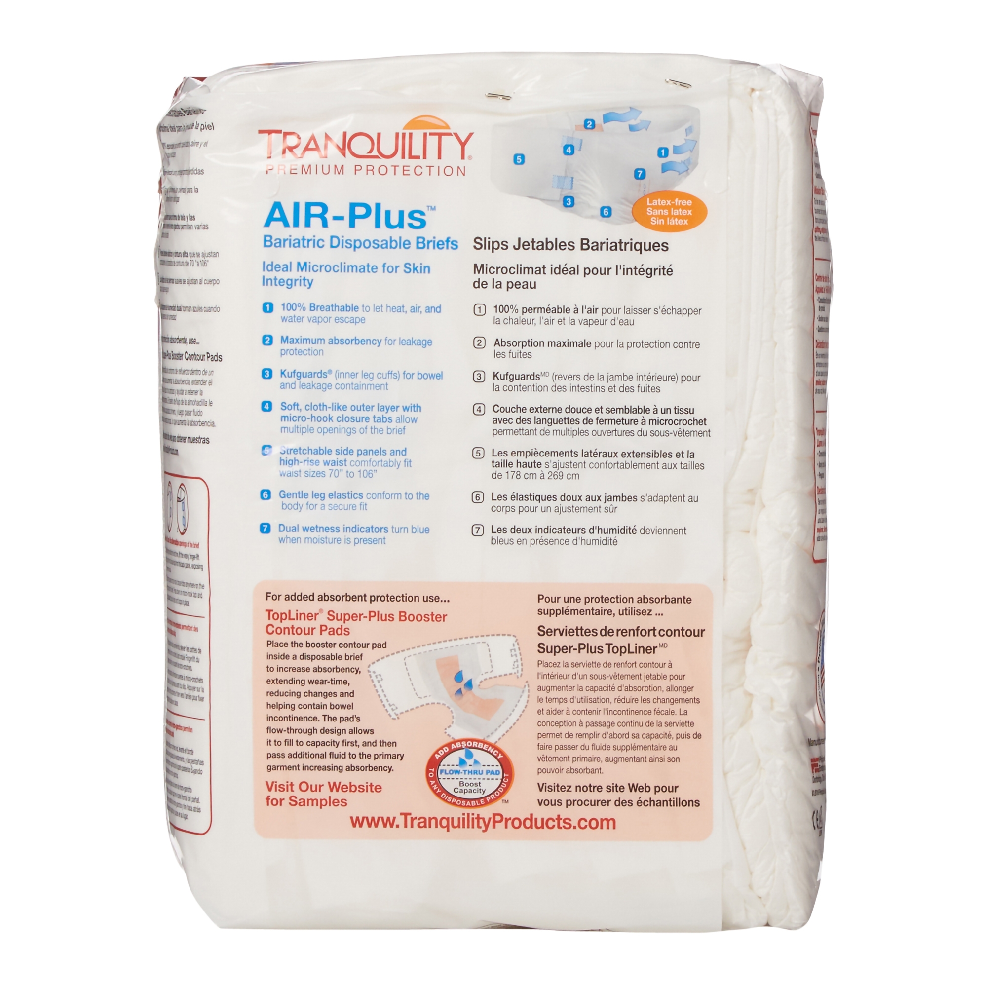 Tranquility® AIR-Plus™ Maximum Protection Bariatric Incontinence Brief - Image 5