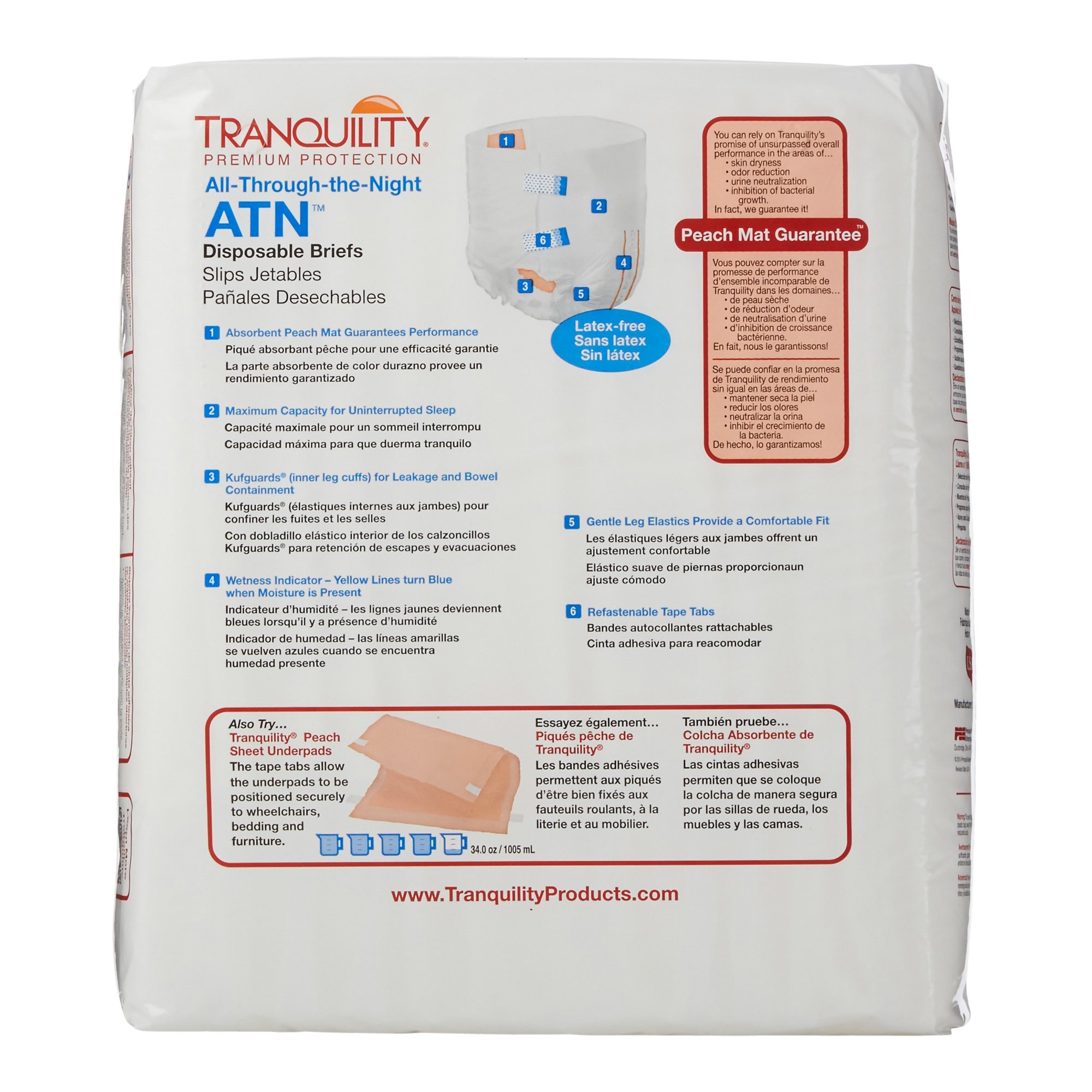 Tranquility® ATN Heavy Protection Incontinence Brief, Extra Large - Image 5