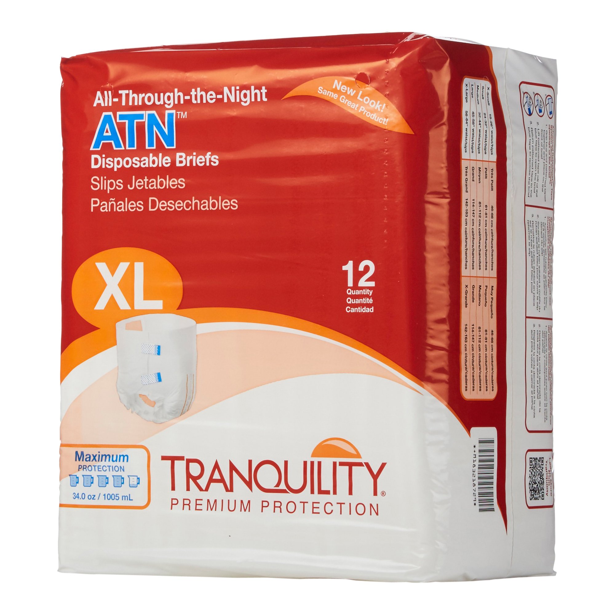 Tranquility® ATN Heavy Protection Incontinence Brief, Extra Large - Image 4