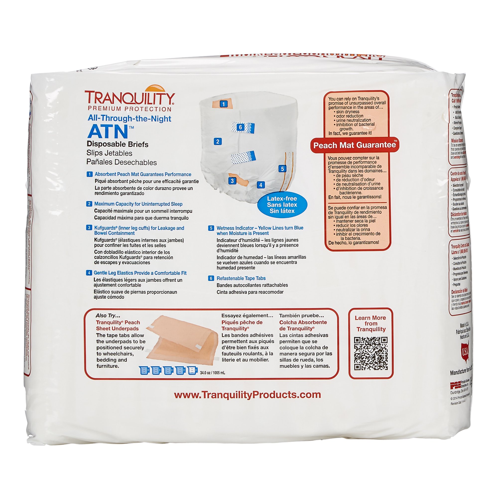 Tranquility® ATN Maximum Protection Incontinence Brief, Medium - Image 5
