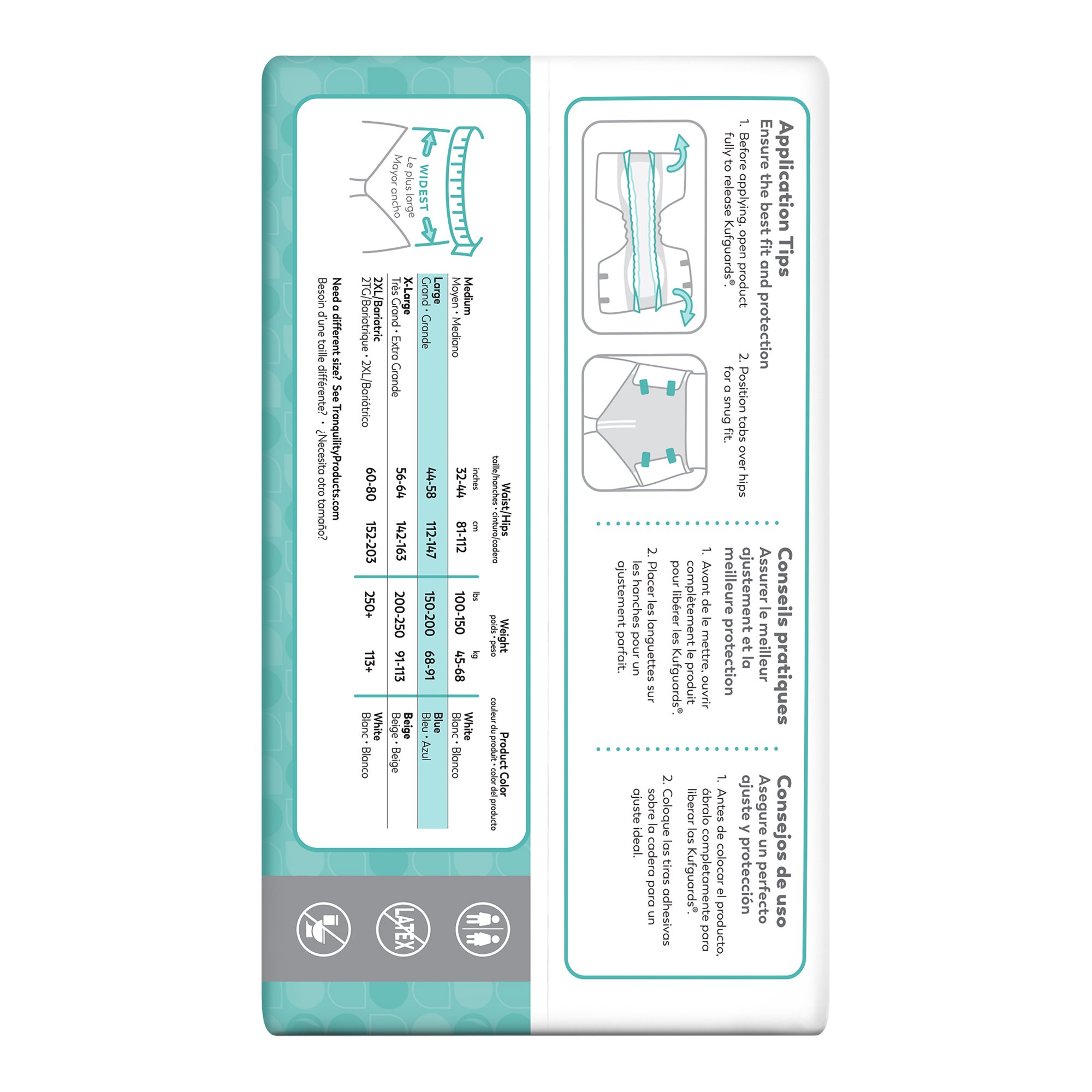 Tranquility® Essential Heavy Incontinence Brief, Large - Image 4