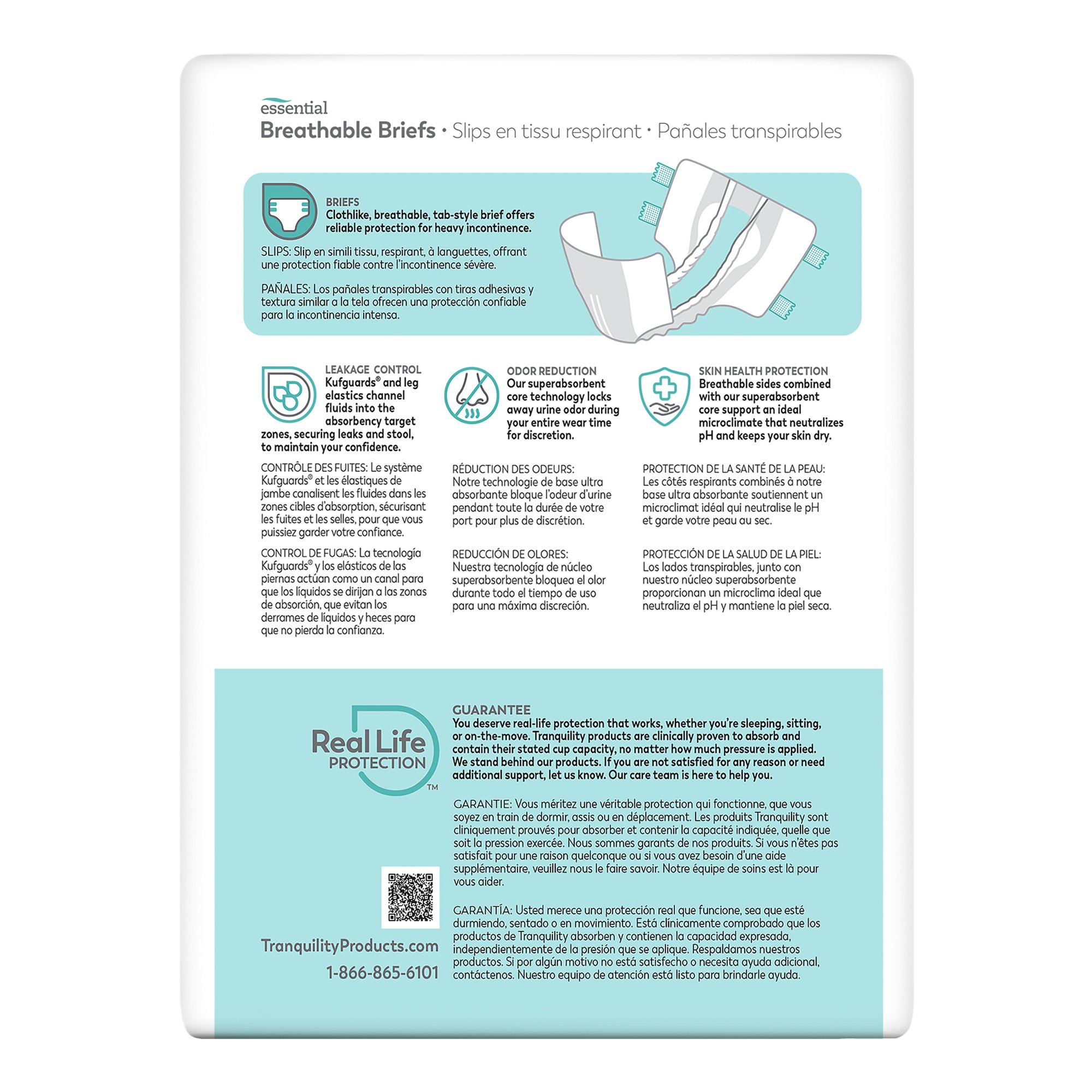 Tranquility® Essential Heavy Incontinence Brief, Large - Image 2