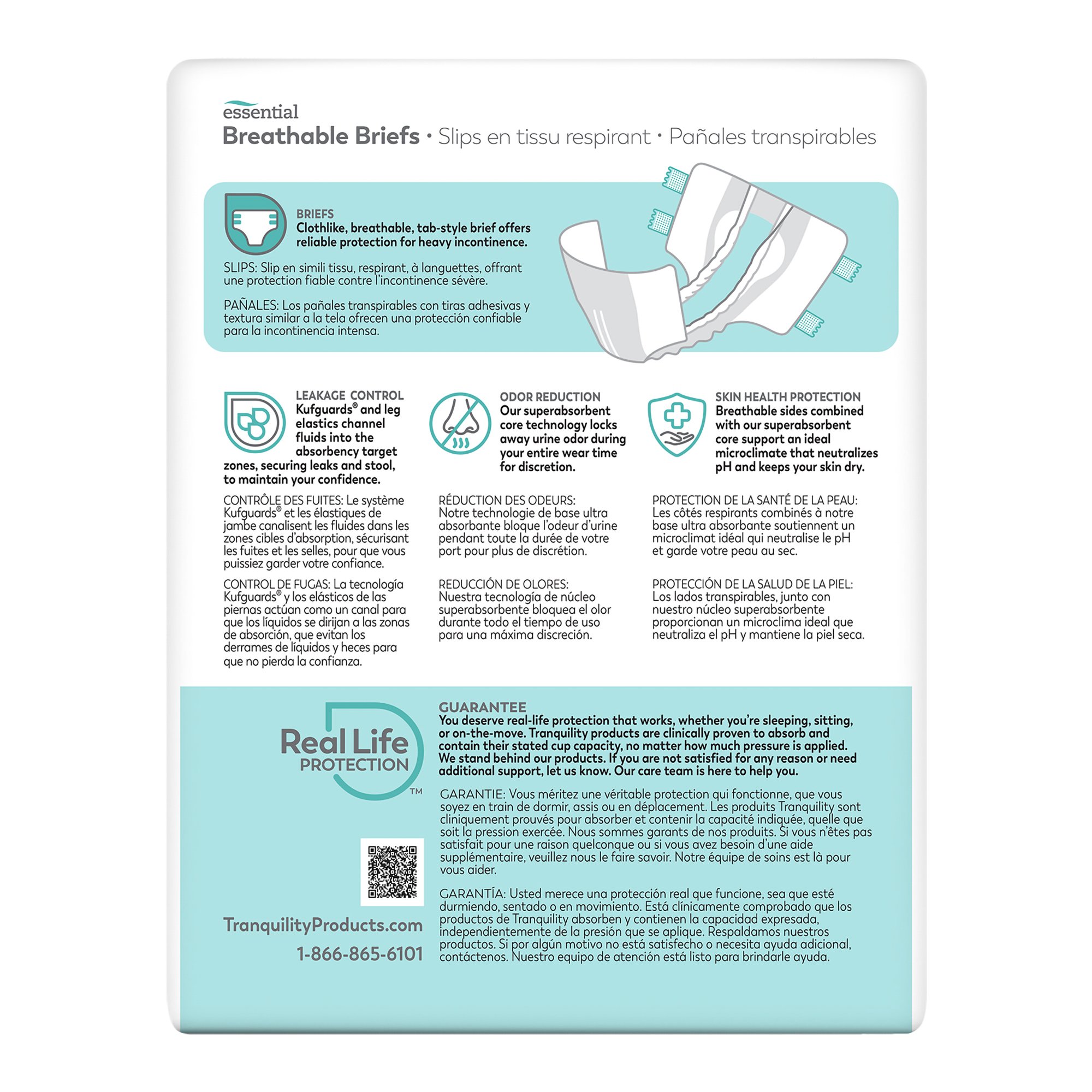 Tranquility® Essential Heavy Incontinence Brief, Medium - Image 2
