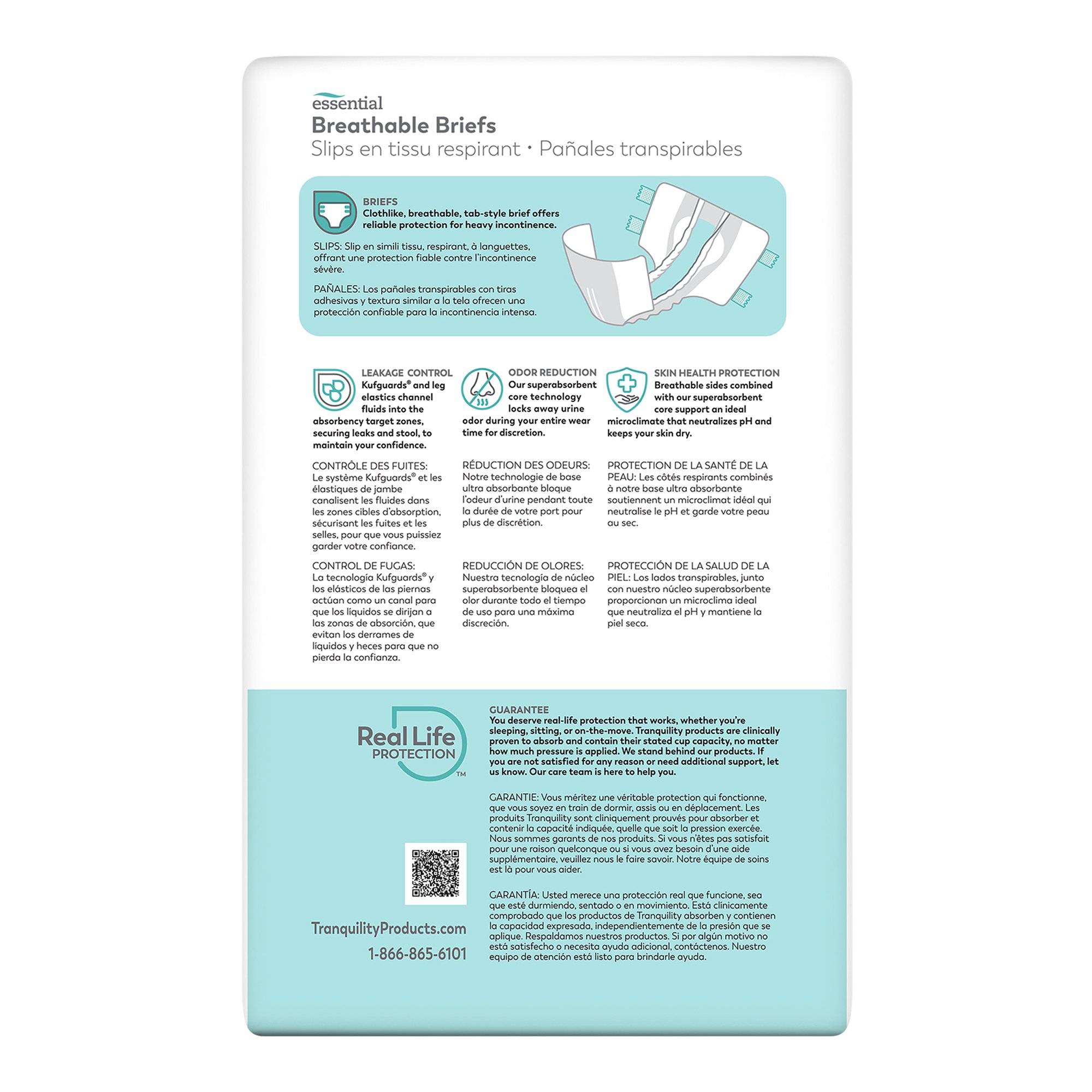 Tranquility® Essential Heavy Incontinence Brief, Small - Image 2