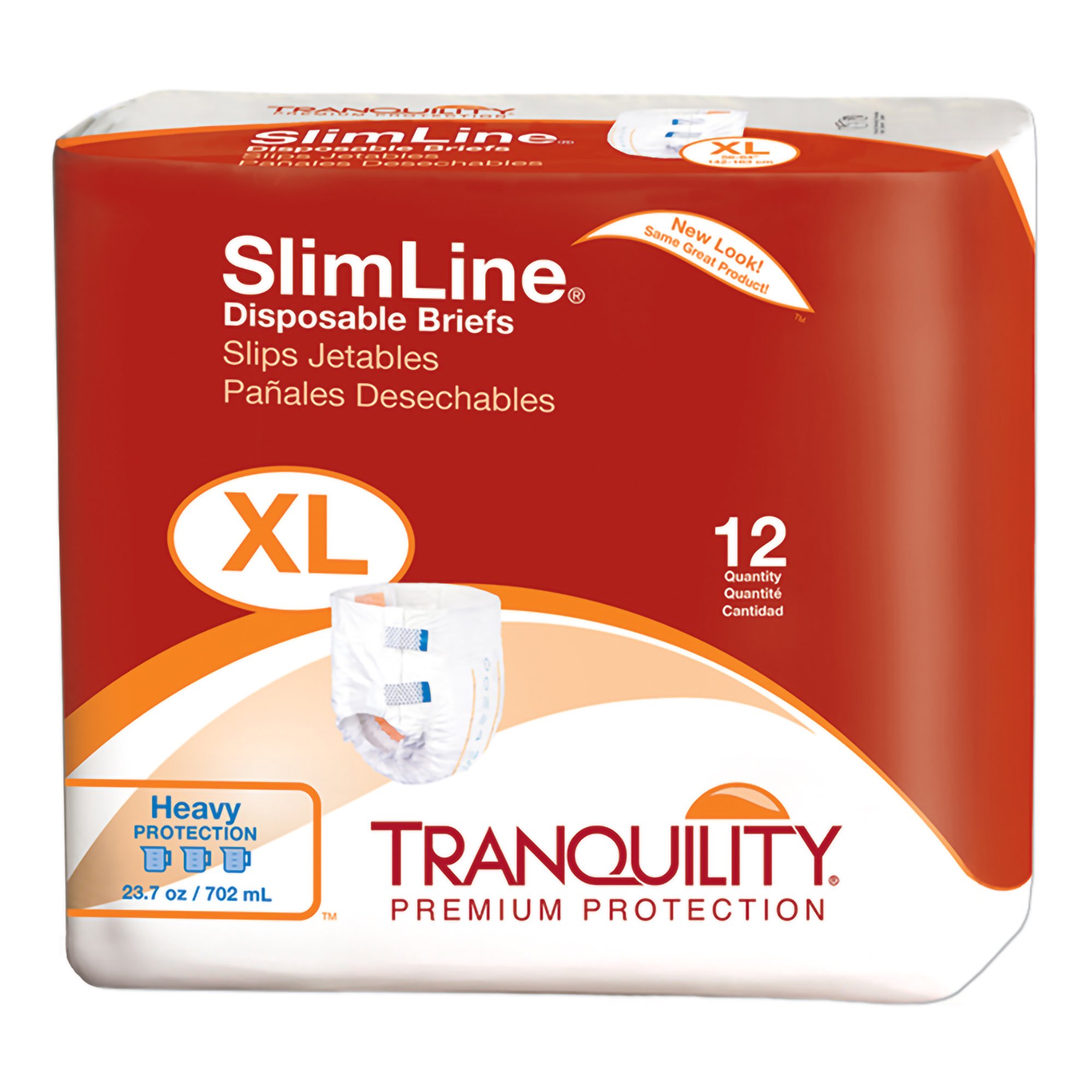 Tranquility® SlimLine® Heavy Protection Incontinence Brief, Extra Large