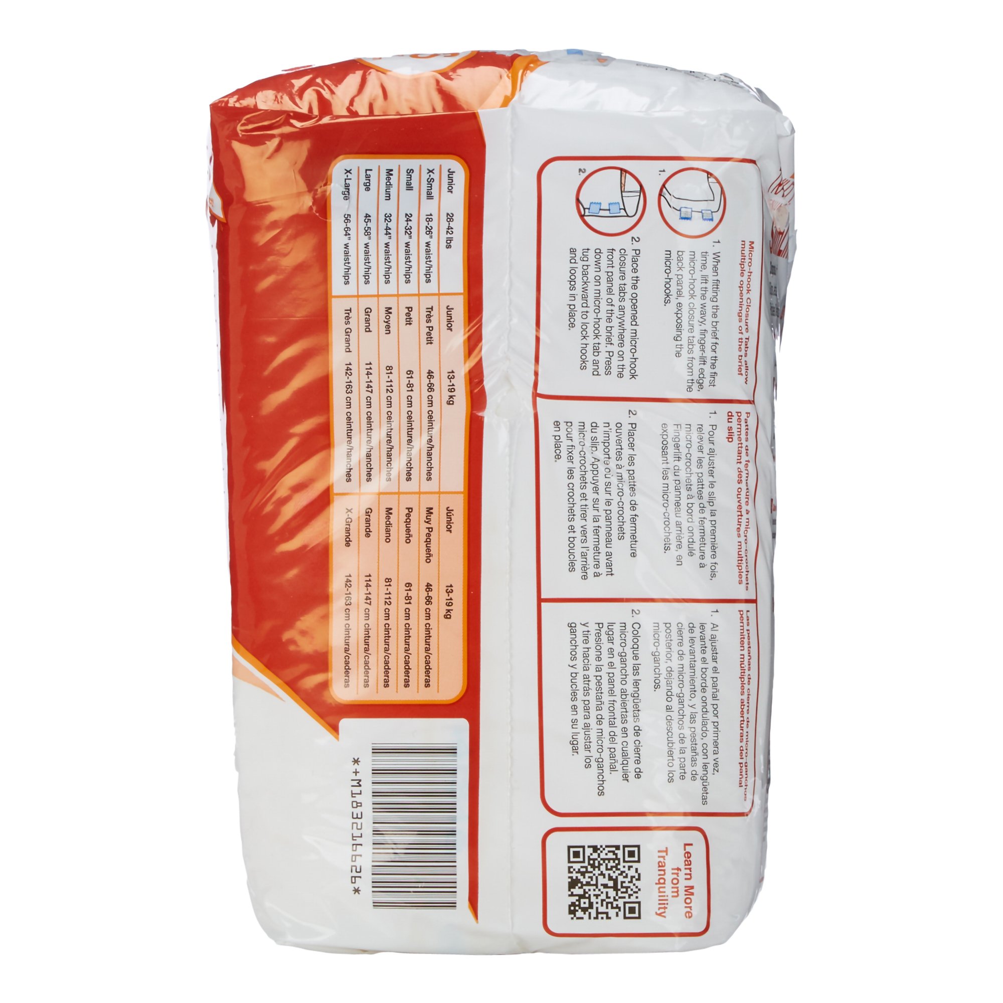 Tranquility® SlimLine® Heavy Protection Incontinence Brief, Extra Small - Image 6