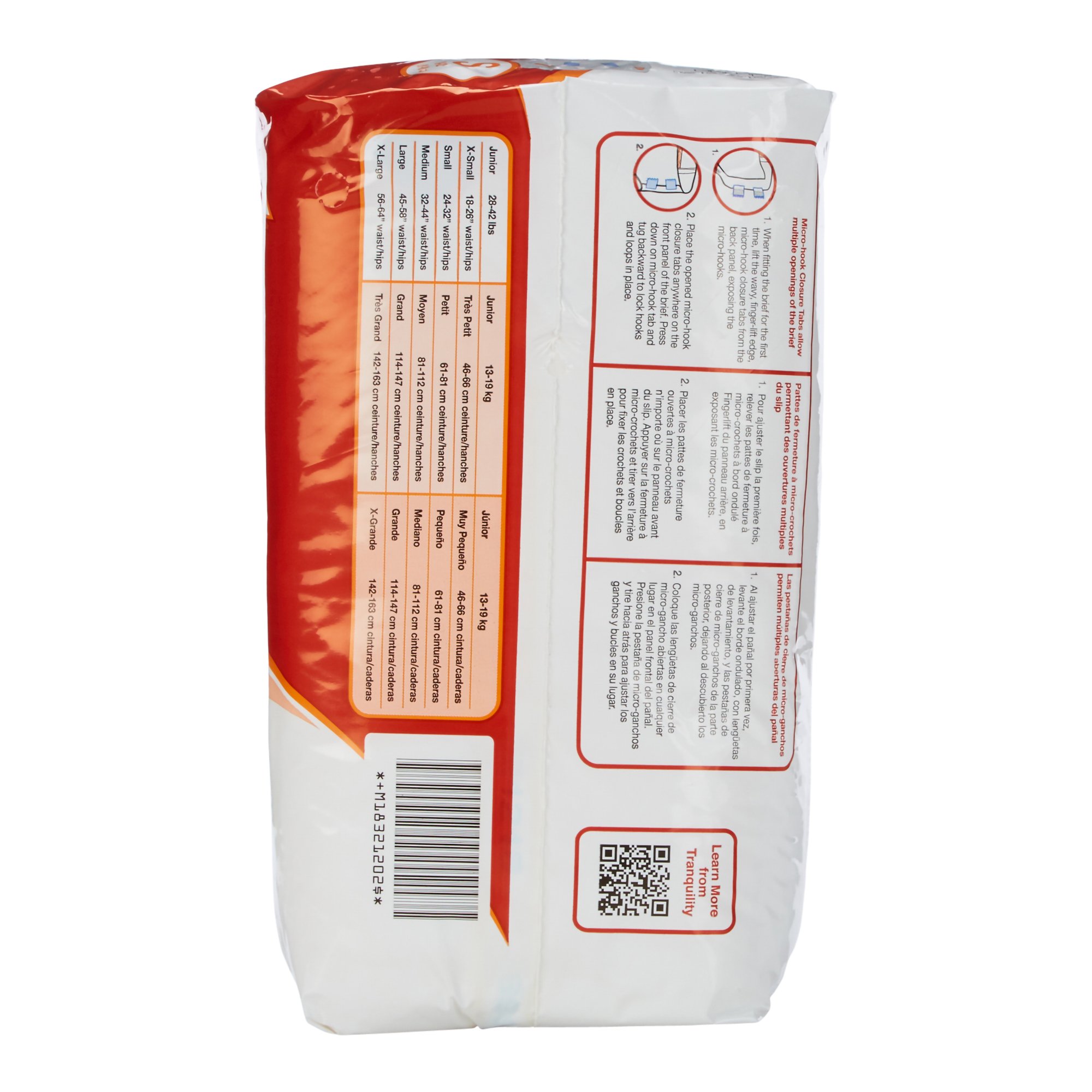 Tranquility® SlimLine® Heavy Protection Incontinence Brief, Small - Image 6