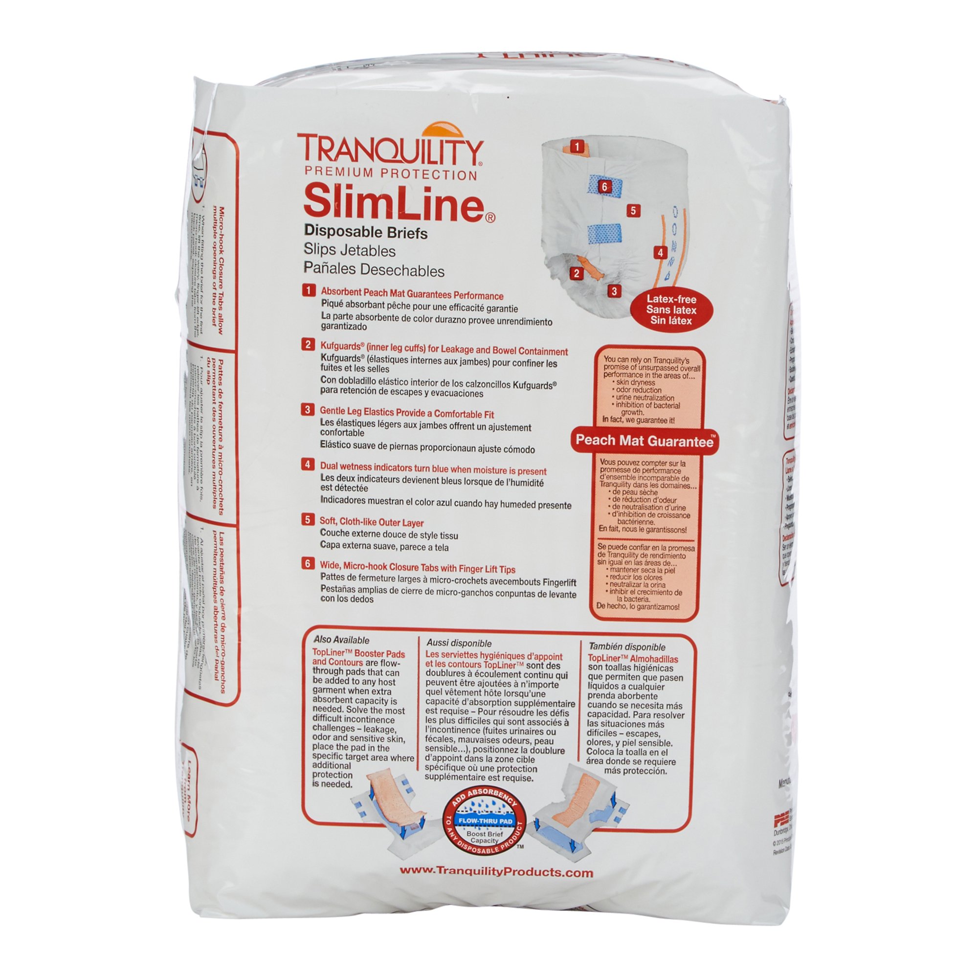 Tranquility® SlimLine® Heavy Protection Incontinence Brief, Small - Image 5