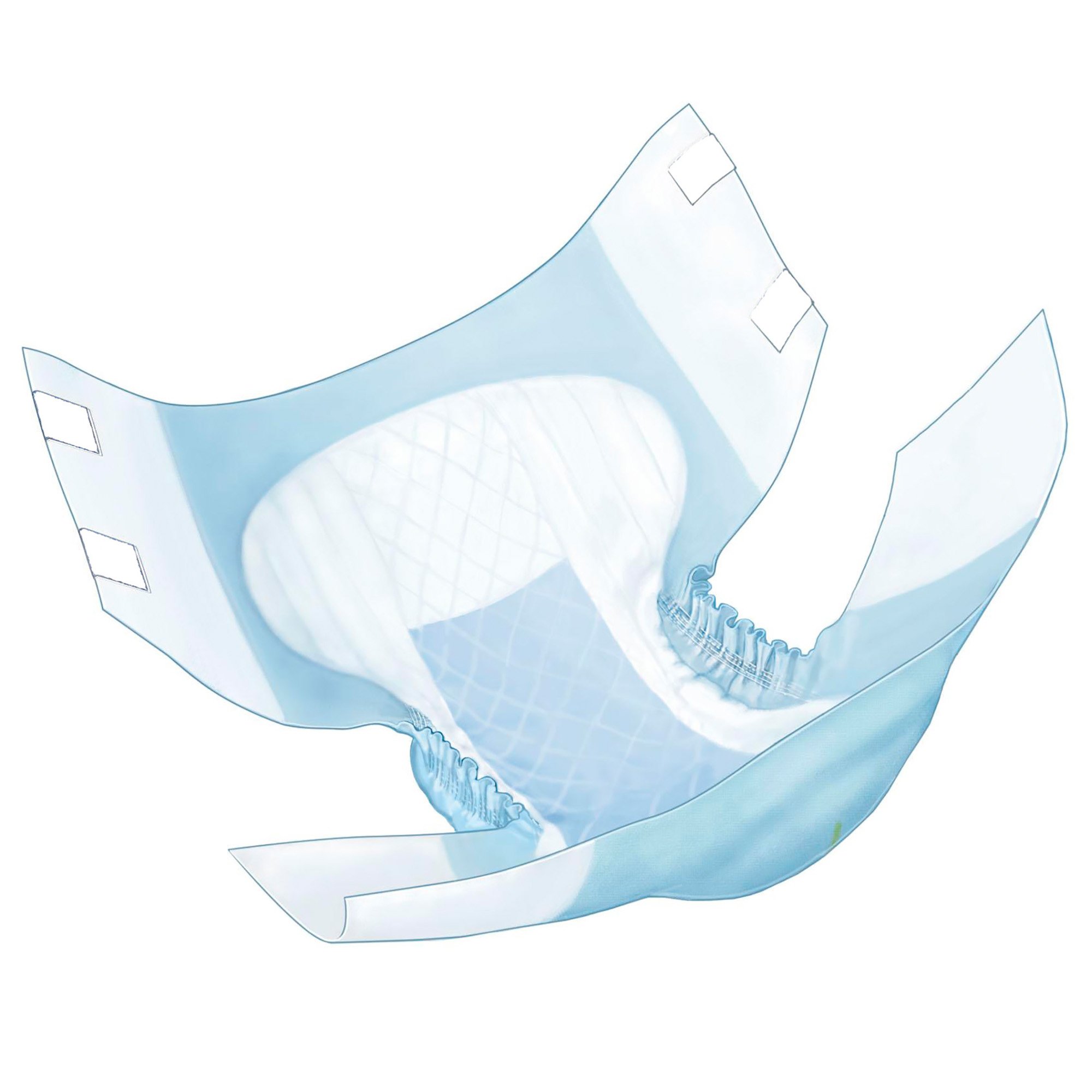 Wings™ Overnight Absorbency Incontinence Brief, Large - Image 2