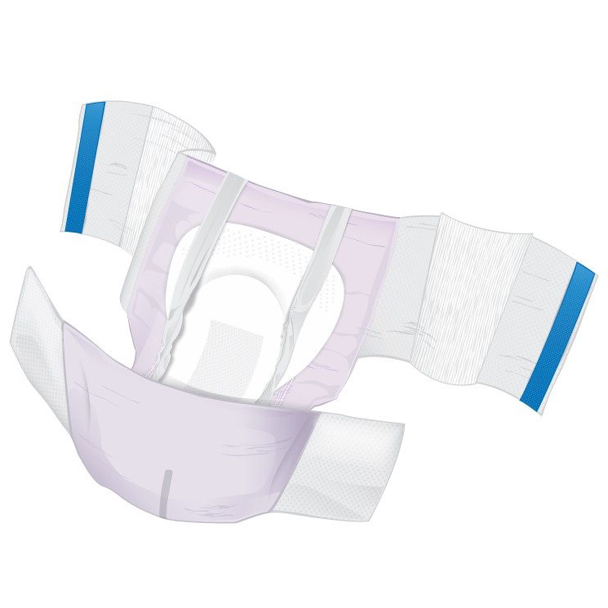 Wings™ Plus Quilted Stretch Heavy Absorbency Incontinence Briefs, Size 1 - Image 2
