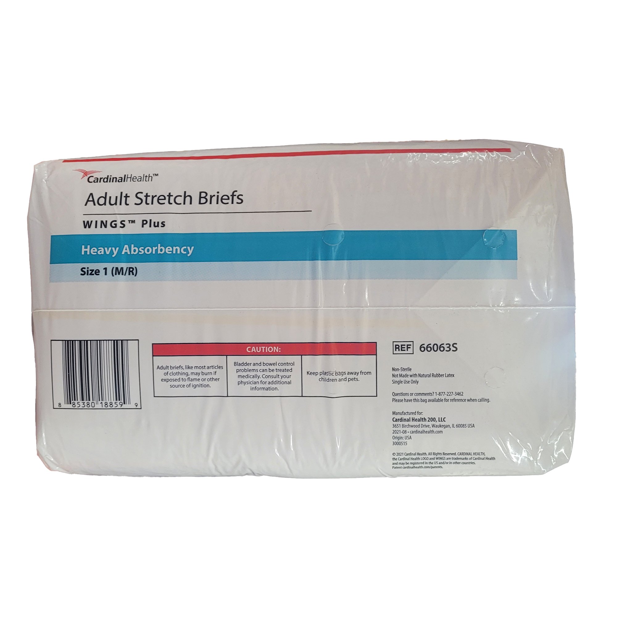 Wings™ Plus Quilted Stretch Heavy Absorbency Incontinence Briefs, Size 1 - Image 6