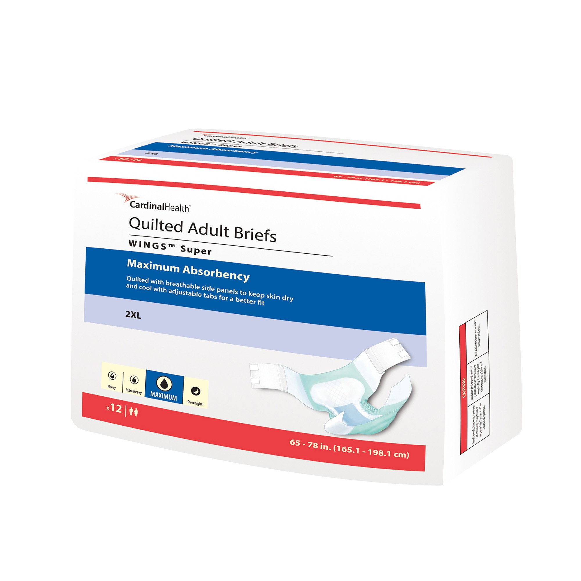Wings™ Super Maximum Absorbency Incontinence Brief, 2X-Large