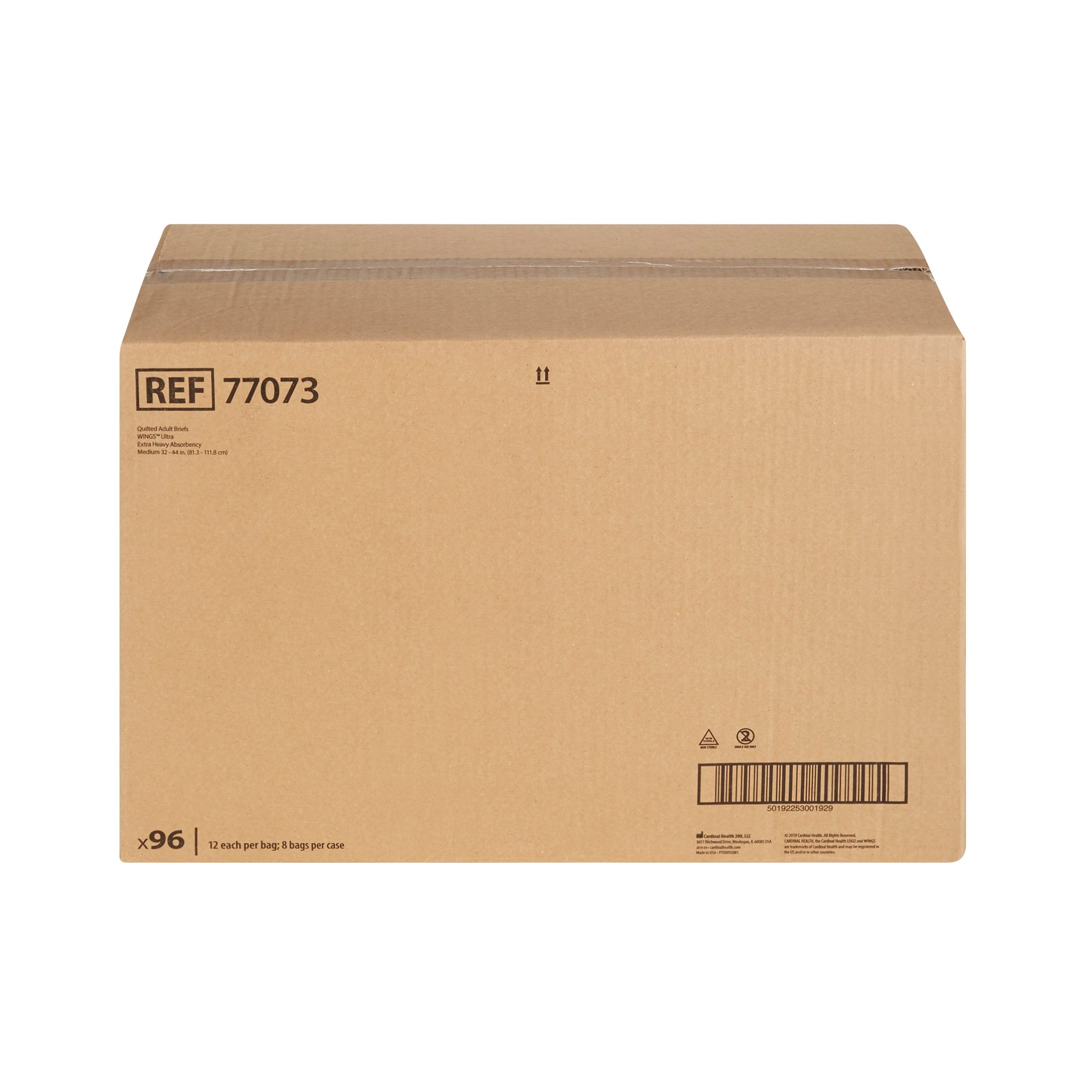 Wings™ Ultra Quilted Extra Heavy Absorbency Incontinence Brief, Medium - Image 4