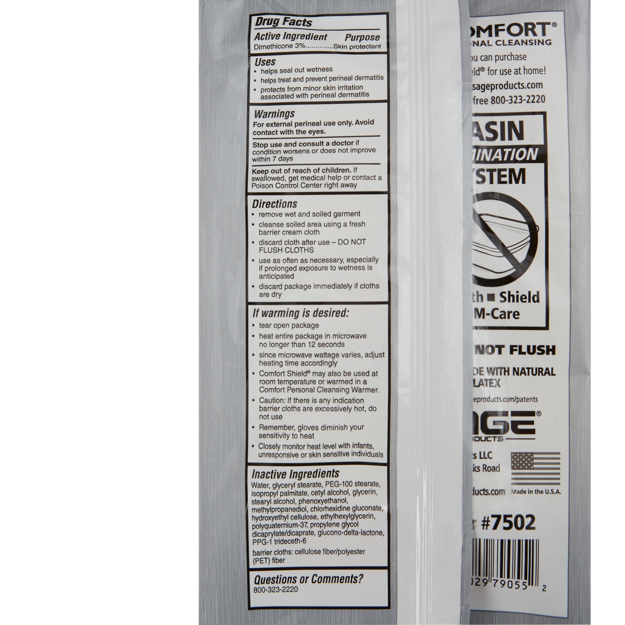 Comfort Shield® Incontinent Care Wipe, 5.5 x 8.5 Inch - Image 4