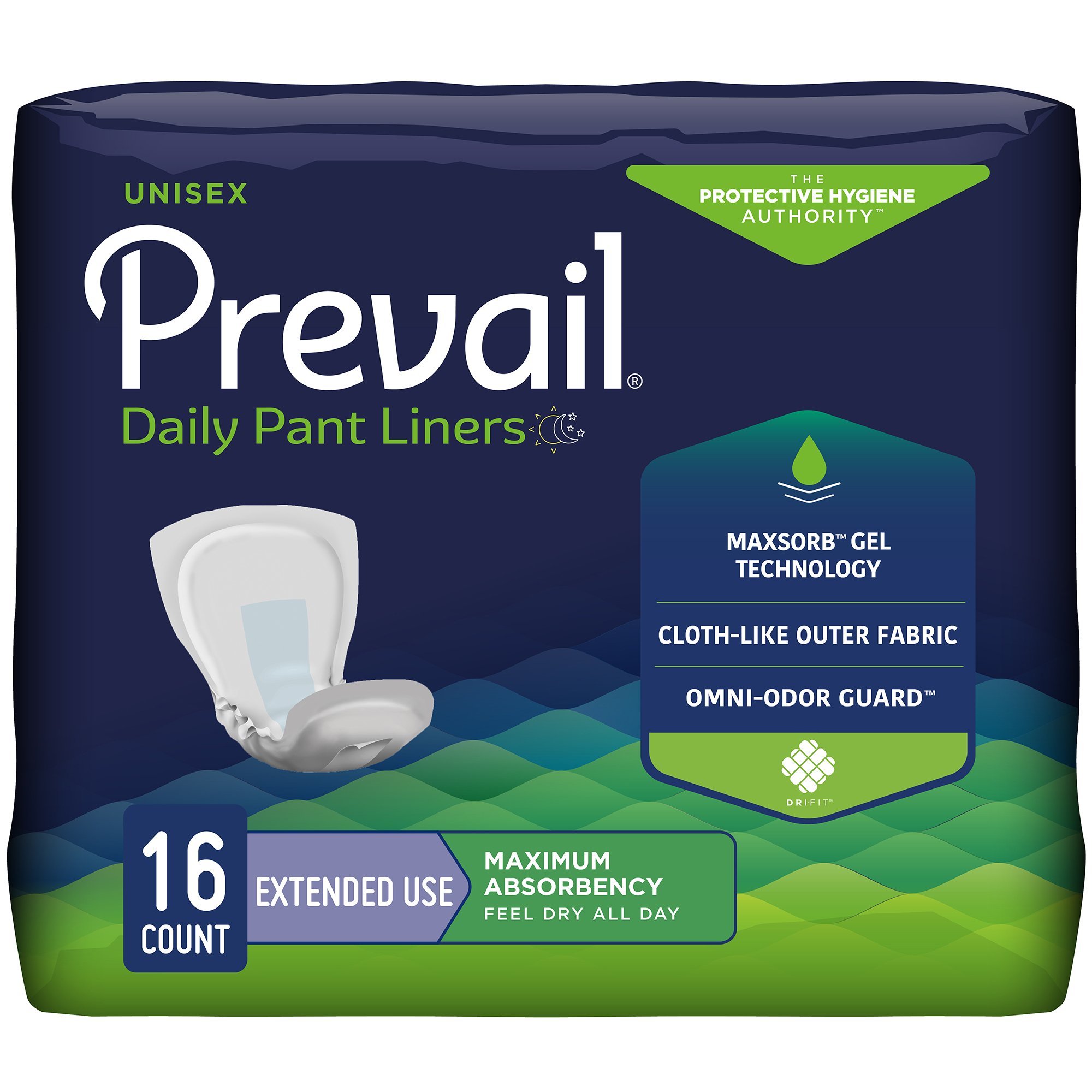 Prevail® Daily Pant Liners Moderate Absorbency Incontinence Liner, 28 Inches