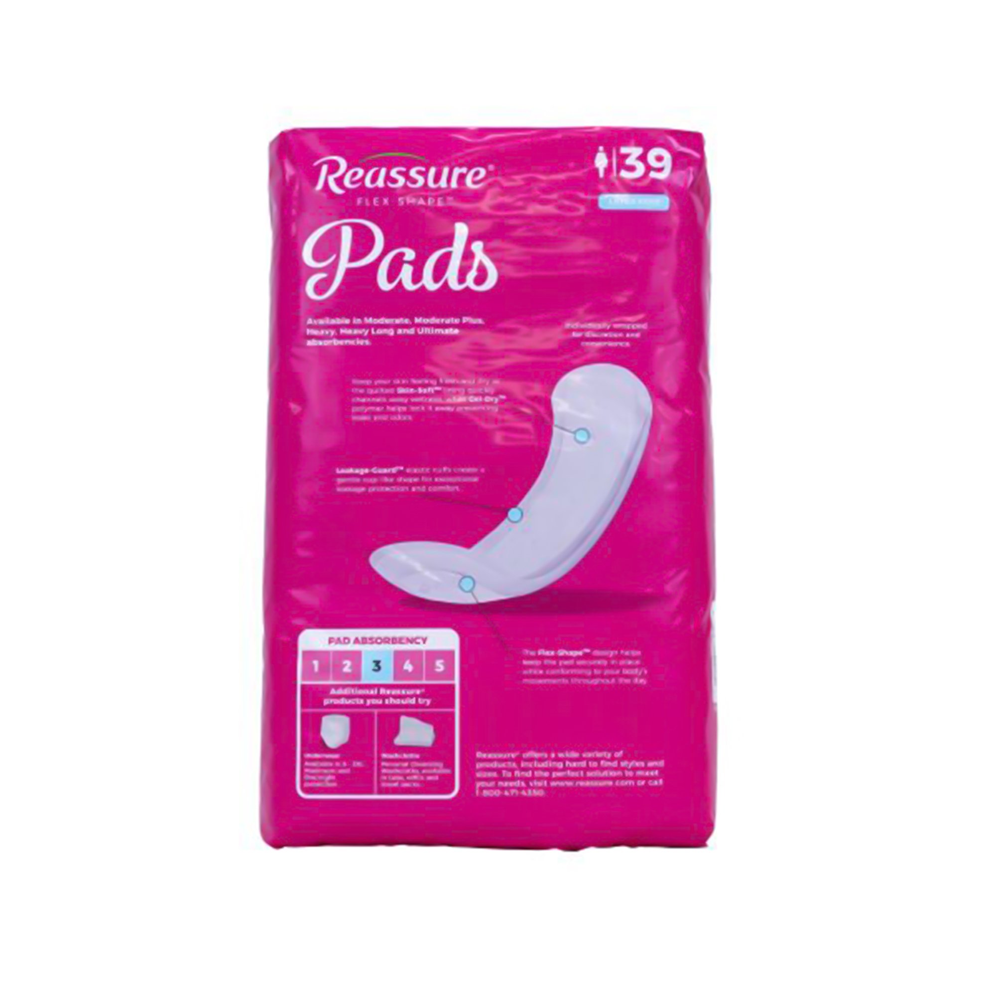 Reassure® Flex-Shape Pad™ Long Incontinence Liner - Image 7