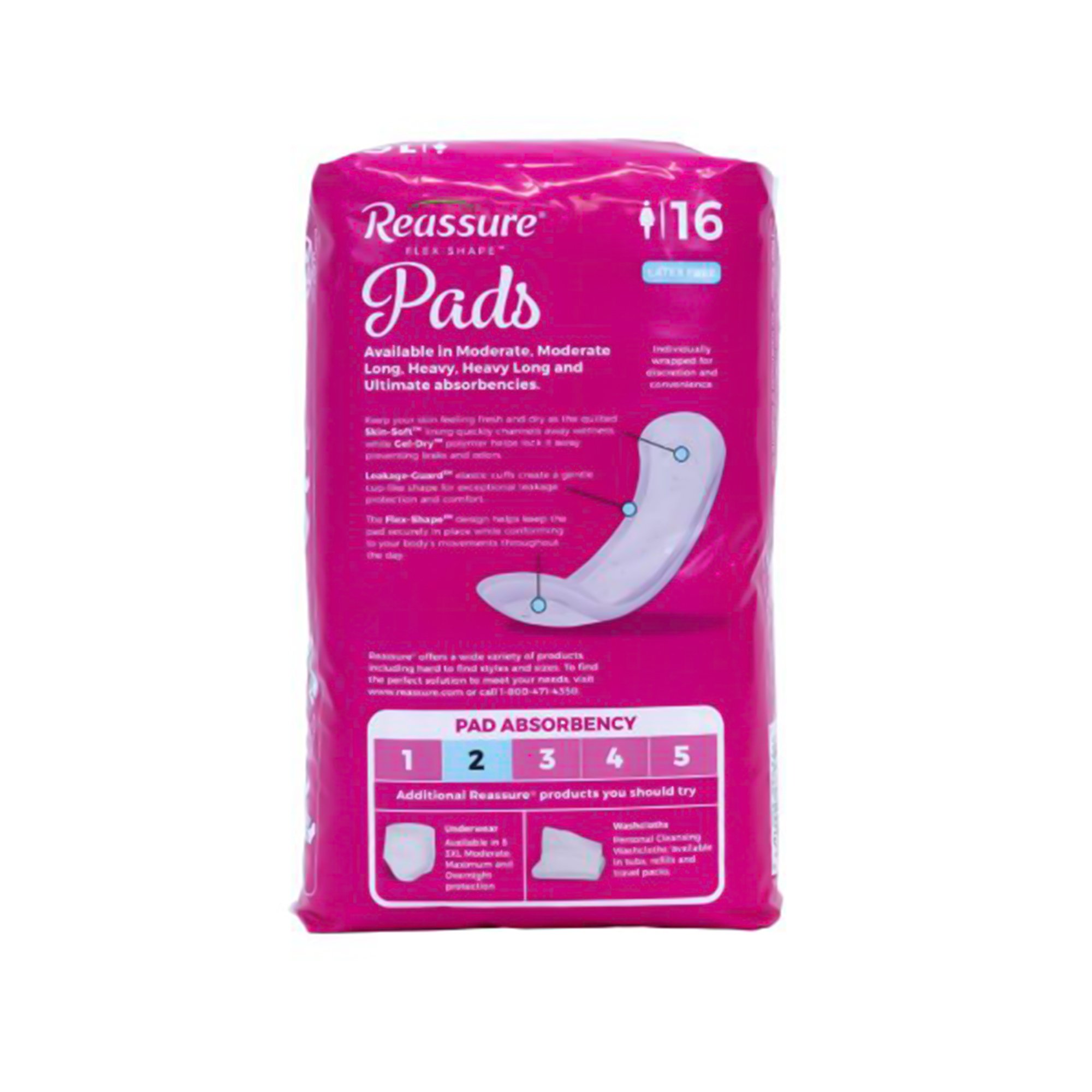 Reassure® Flex-Shape Pad™ Long Incontinence Liner - Image 7