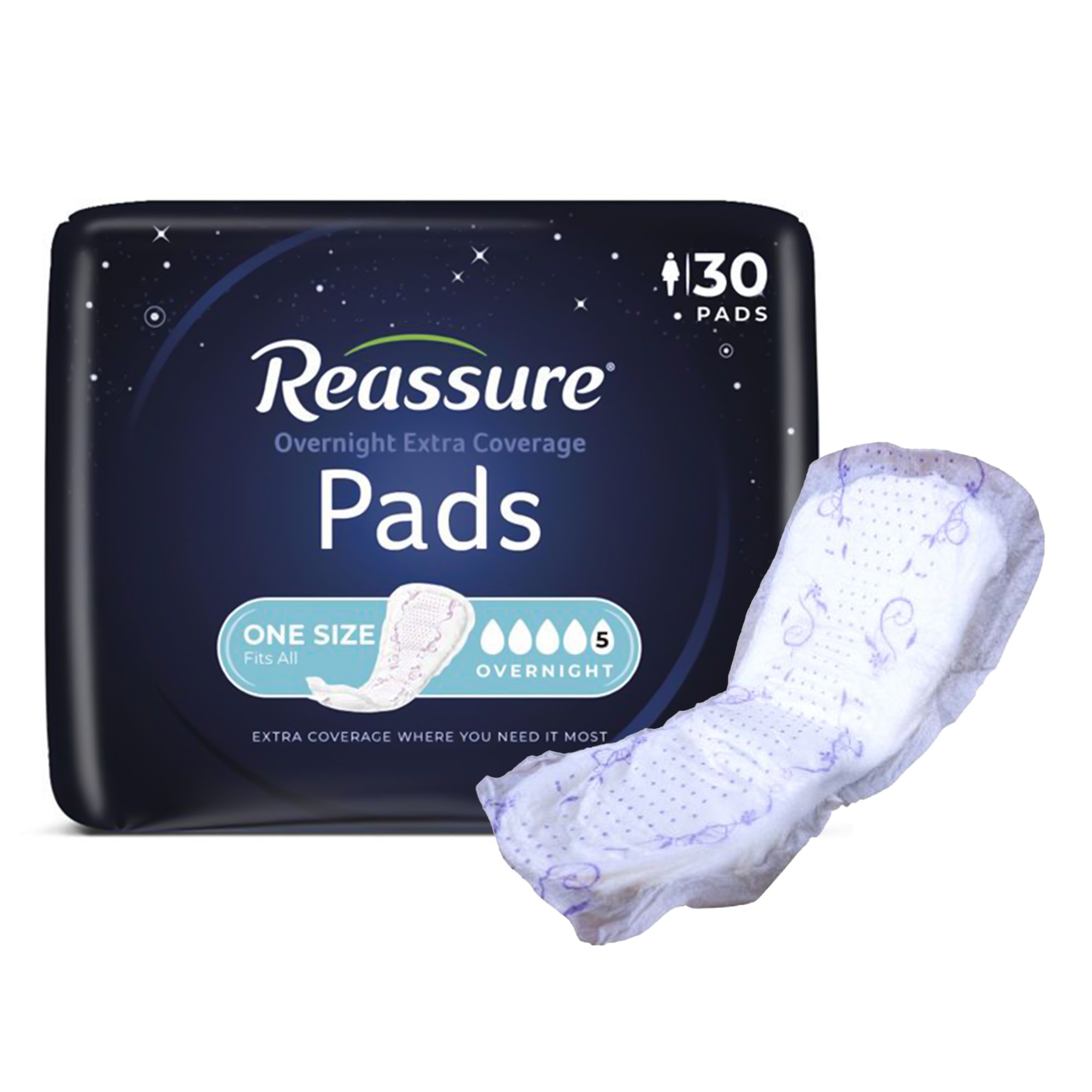 Reassure® Overnight Extra Coverage Incontinence Liner