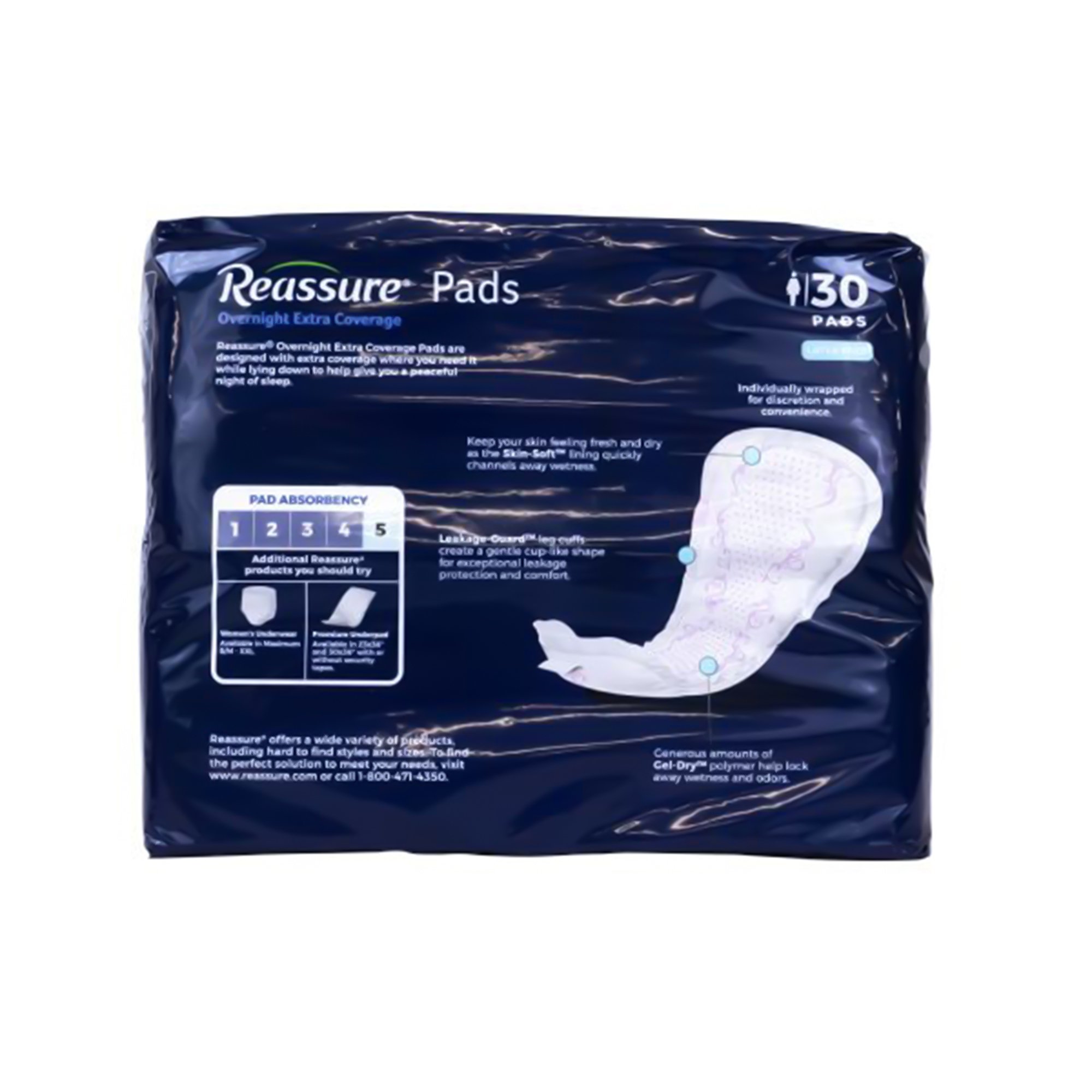 Reassure® Overnight Extra Coverage Incontinence Liner - Image 5
