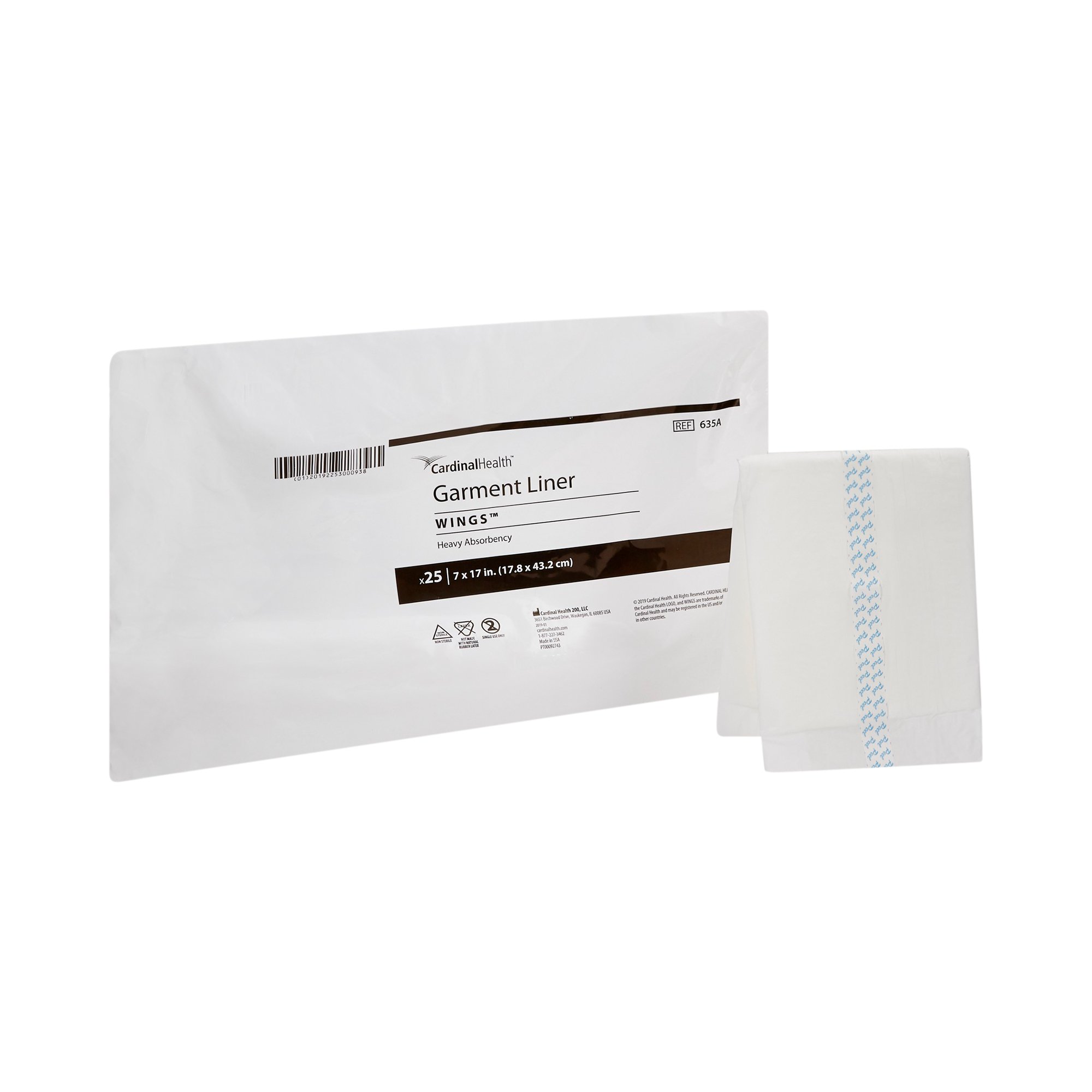 Simplicity Incontinence Liner, Polymer Core, One Size Fits Most Adults, Unisex