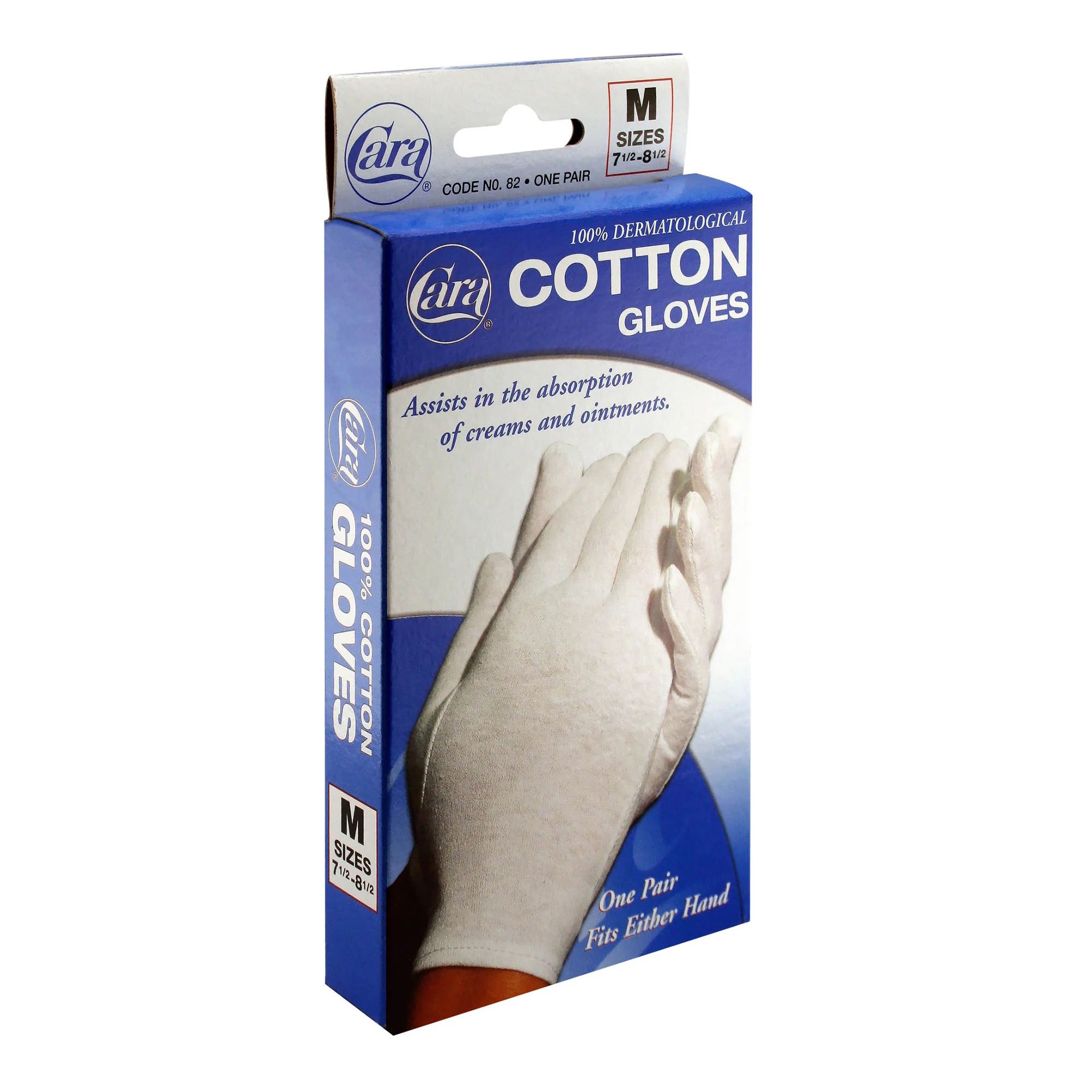 Cara® Cotton Gloves Aid in Infection Prevention & Absorption of Moisturizers, MD