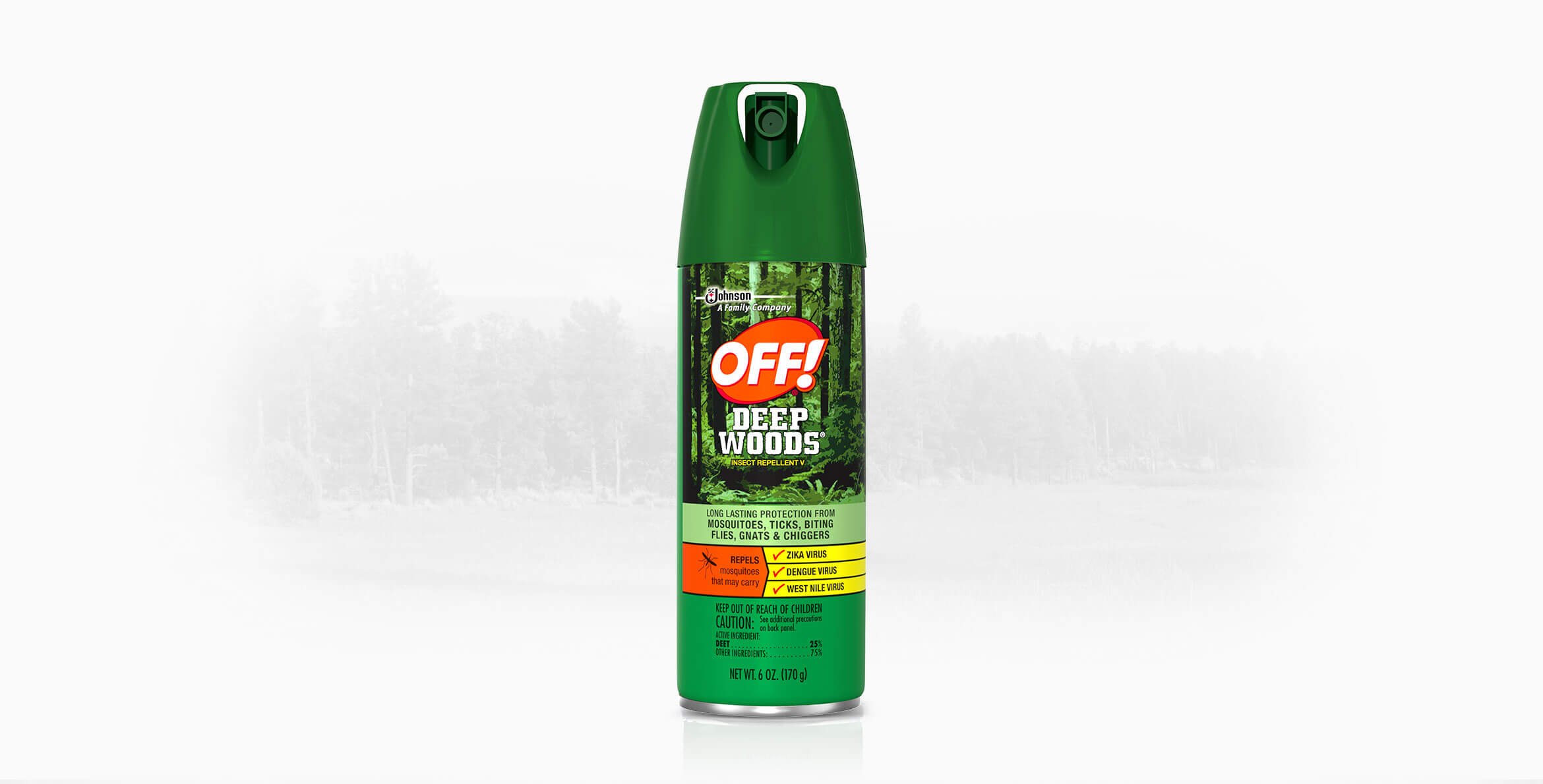 Off! Deep Woods DEET Insect Repellent, 6-ounce aerosol can