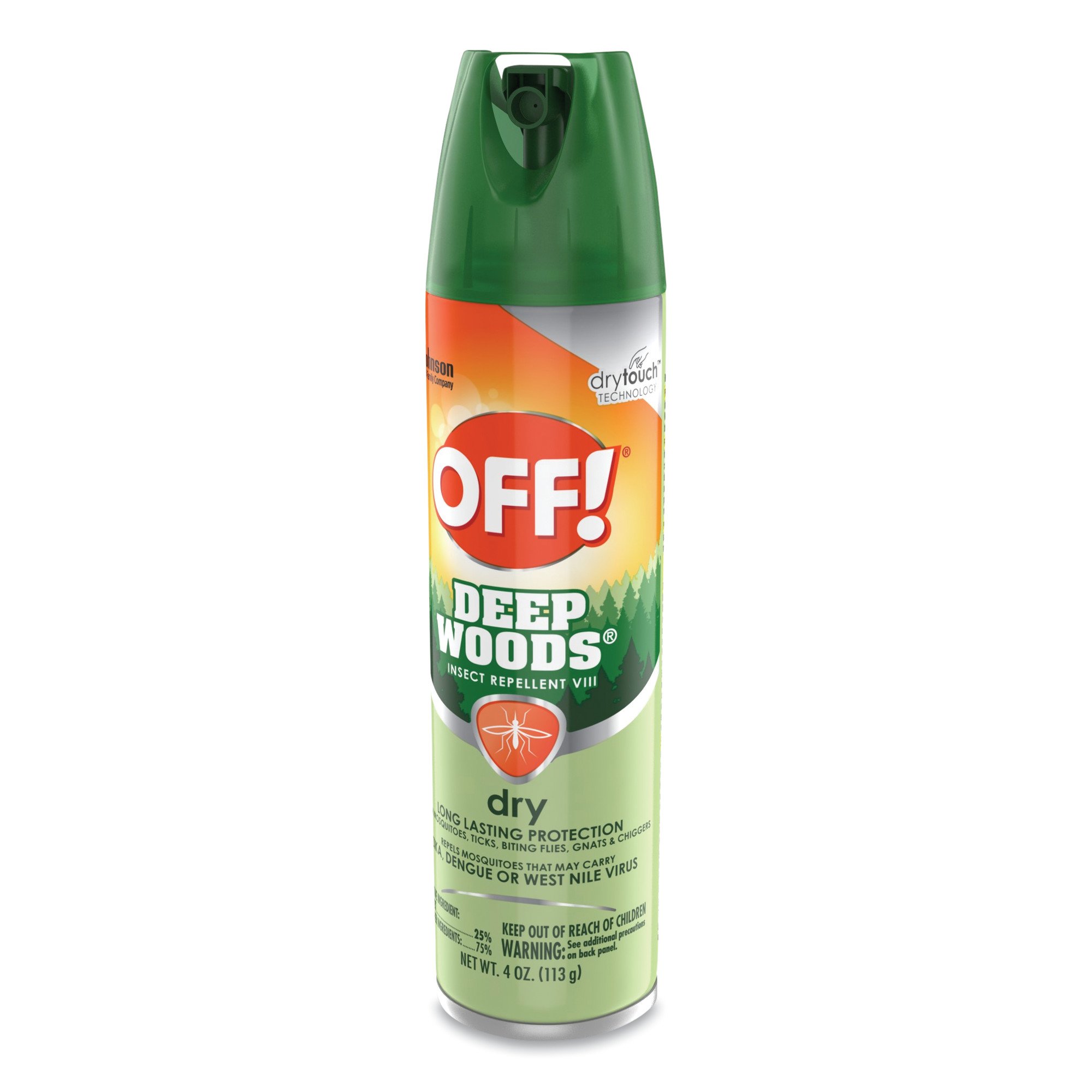 Off!® Deep Woods® Dry DEET Insect Repellent, 4-ounce spray can - Image 3