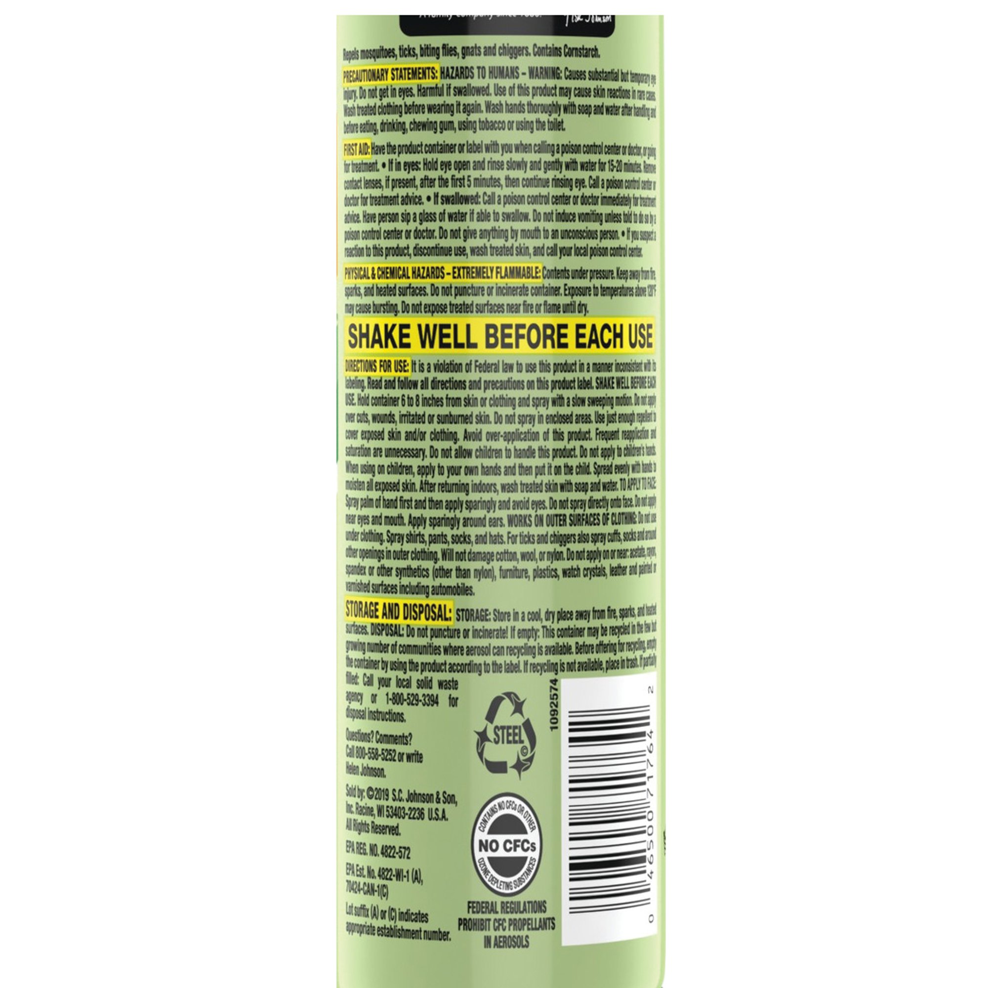 Off!® Deep Woods® Dry DEET Insect Repellent, 4-ounce spray can - Image 4
