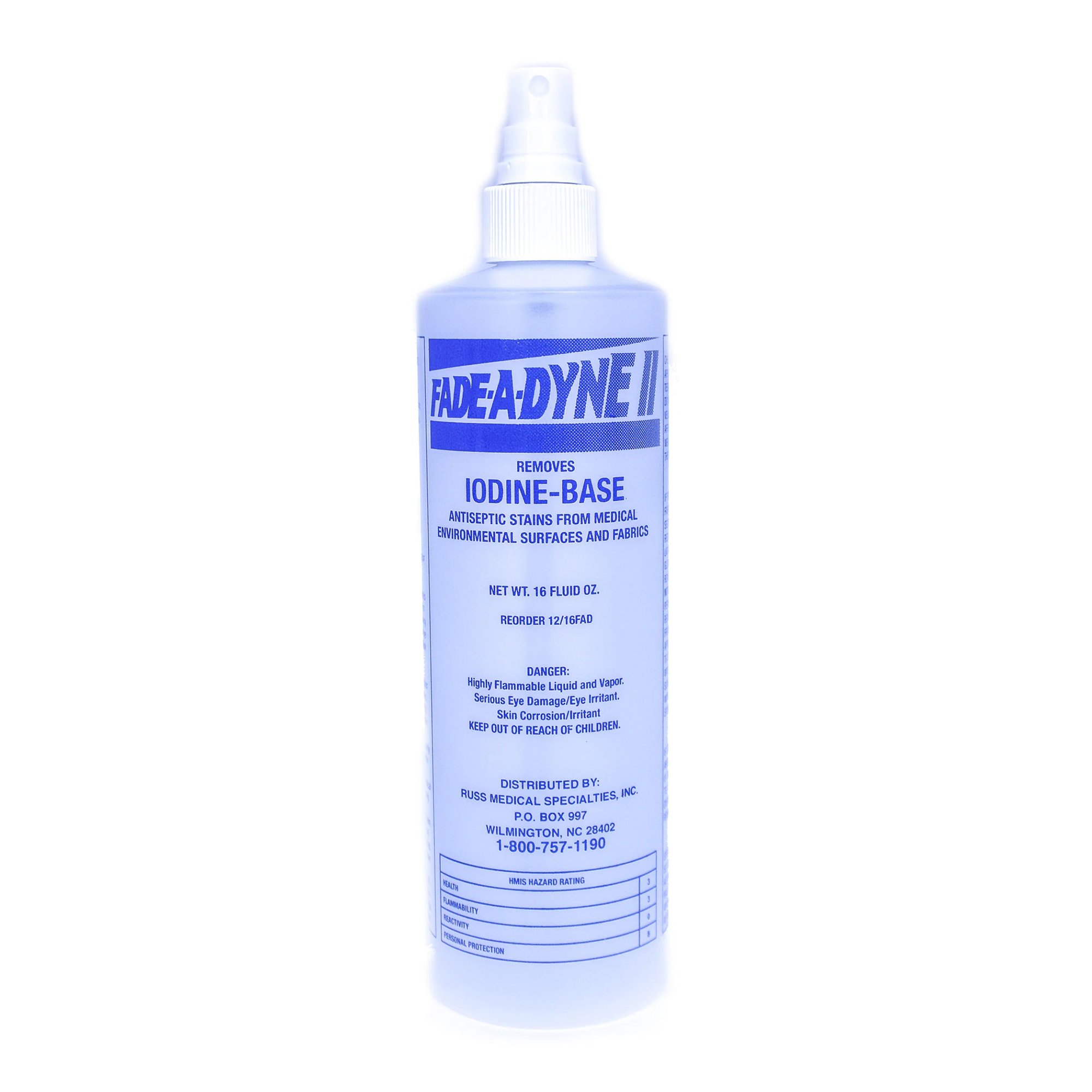 Fade-A-Dyne II® Iodine Stain Remover, 16 oz. - 12 Pack