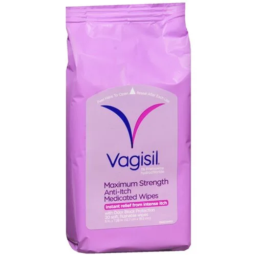 Vagisil® Medicated Anti-Itch Wipes Maximum Strength