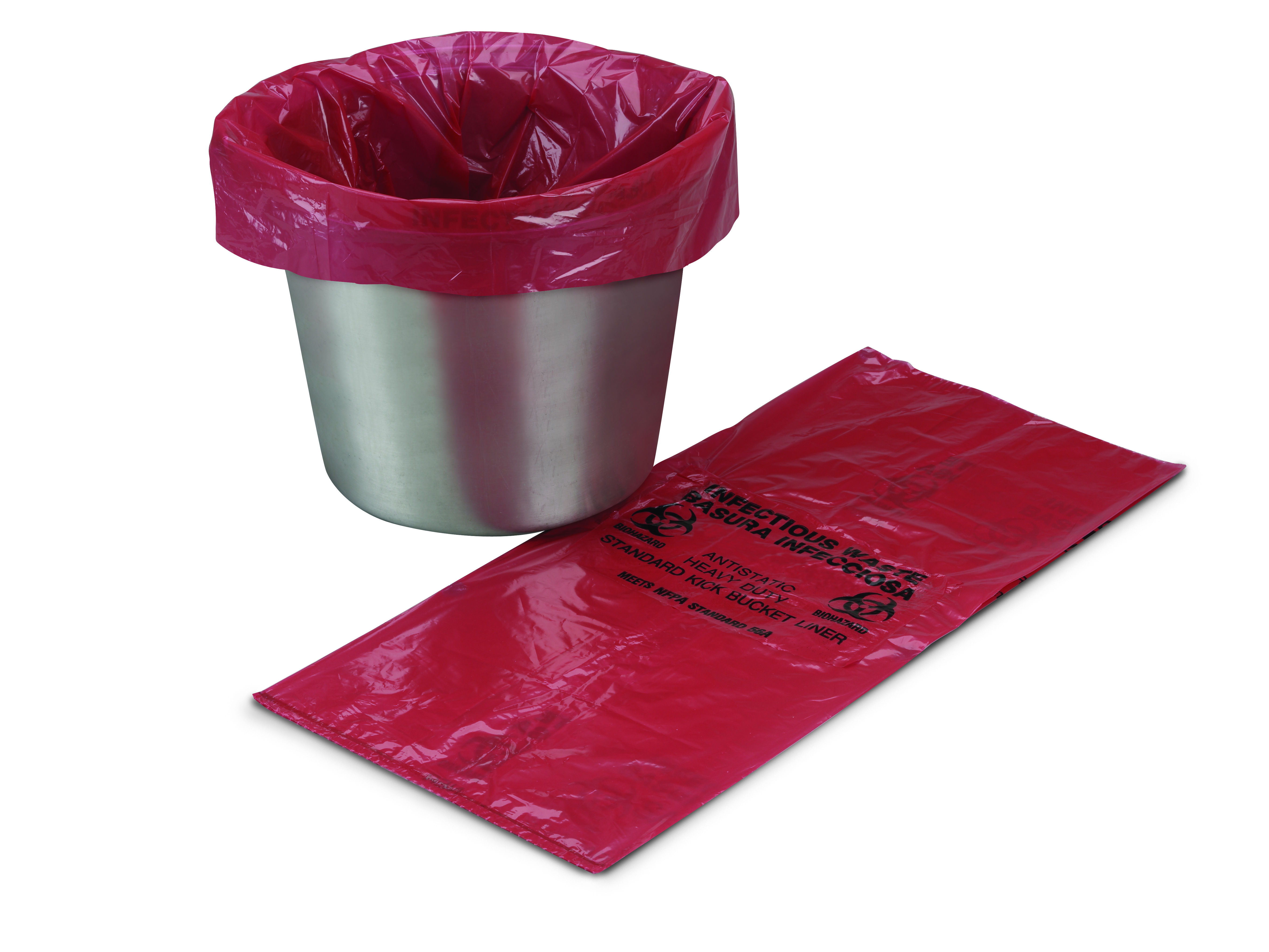 McKesson Kick Bucket Waste Bag, 7 - 10 gallon Capacity, 8 x 12 x 24 Inch - Image 6