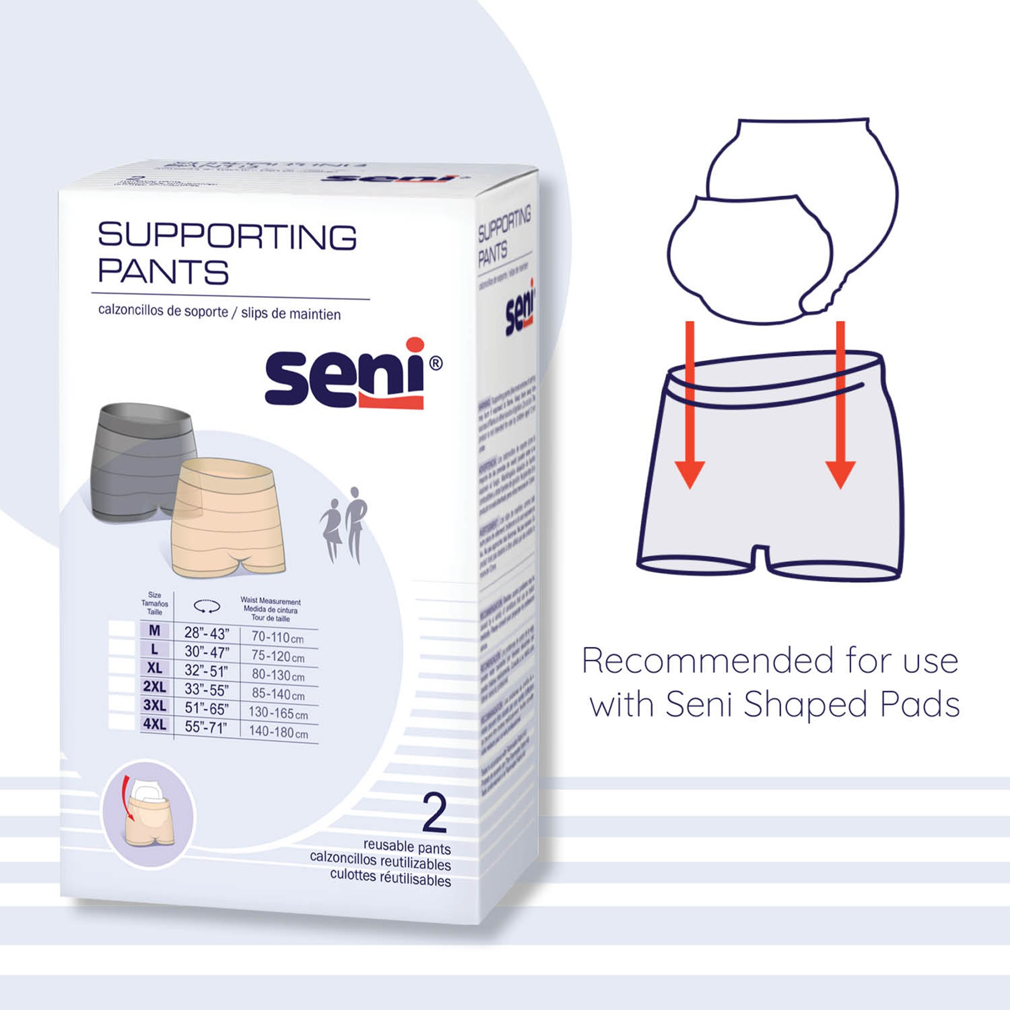 Seni® Pull On Boxer Style Knit Pant, X-Large, Unisex - Image 7