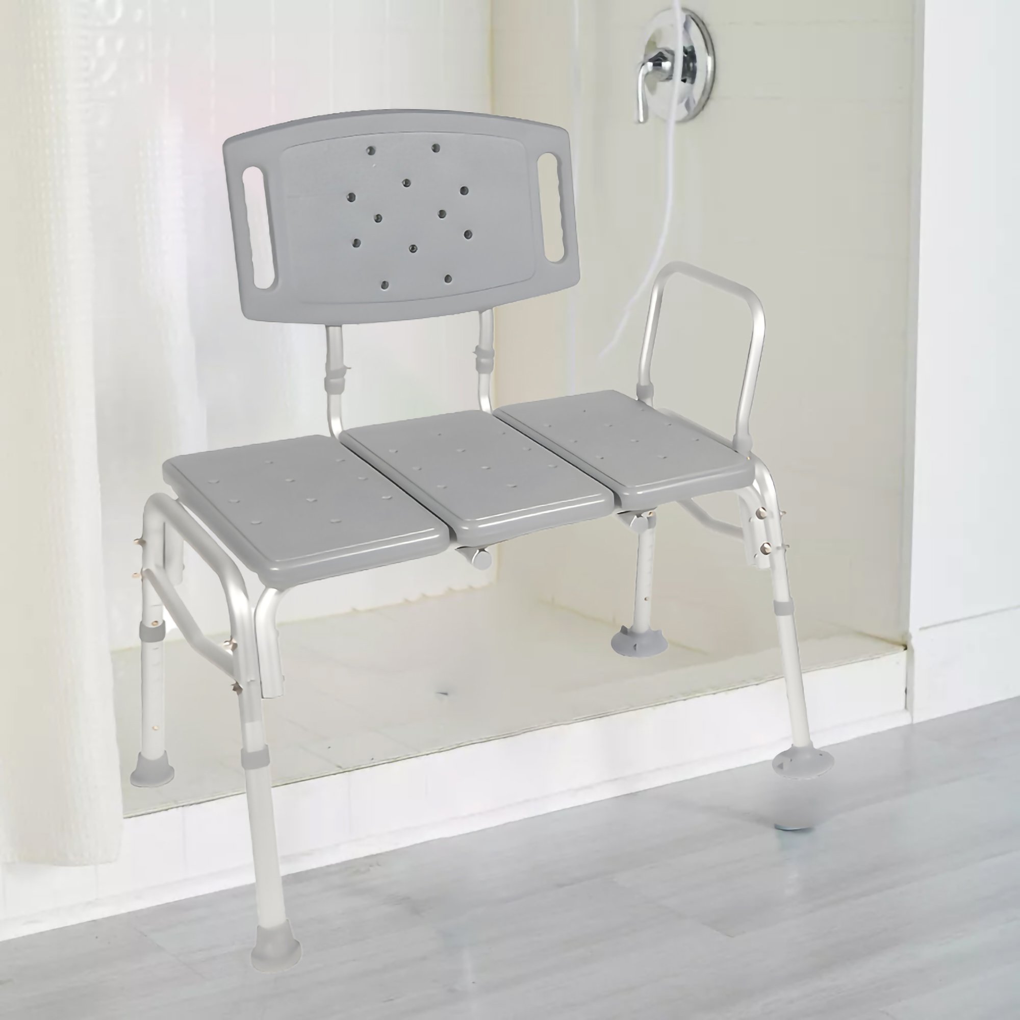 McKesson Knocked Down Bariatric Bath Transfer Bench, 18-1/4 to 23-1/4 Inch - Image 4