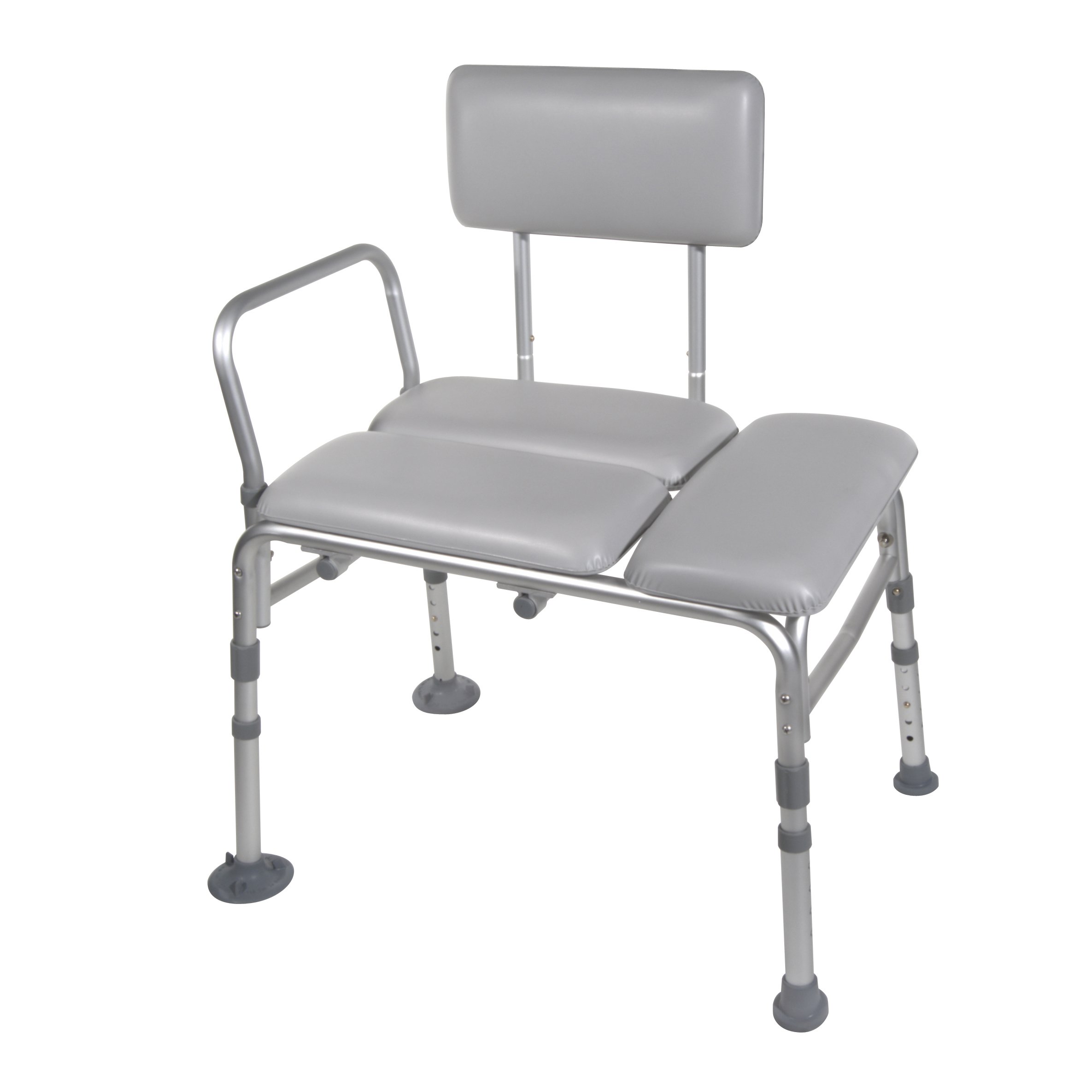 drive™ Aluminum Knocked Down Bath Transfer Bench, 17¾ - 21¾ Inch Seat Height